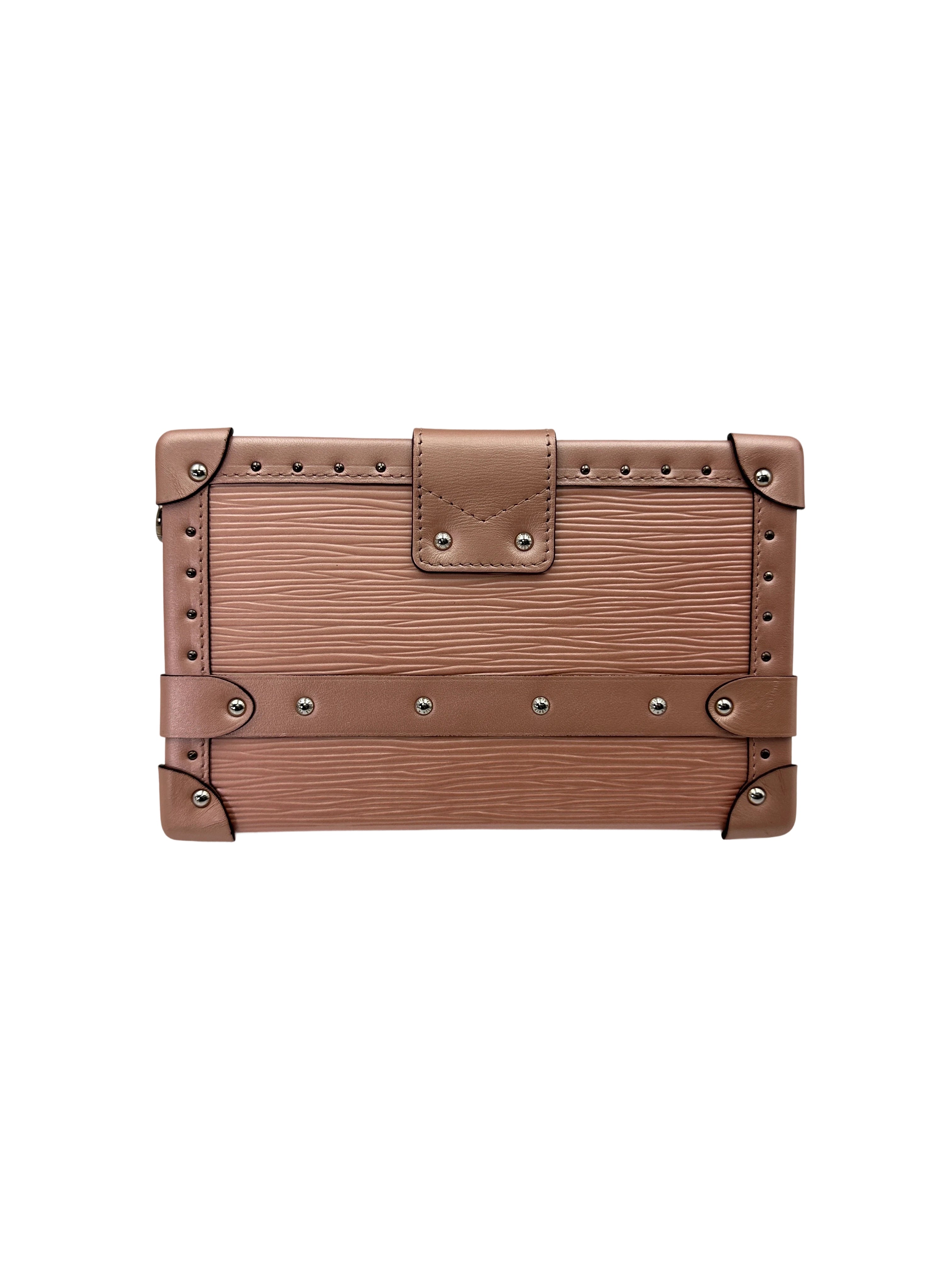Louis Vuitton Petite Malle Pink Epi Leather Shoulder Bag LV2390