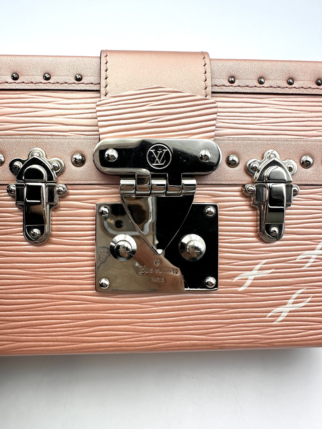 Louis Vuitton Petite Malle Pink Epi Leather Shoulder Bag LV2390