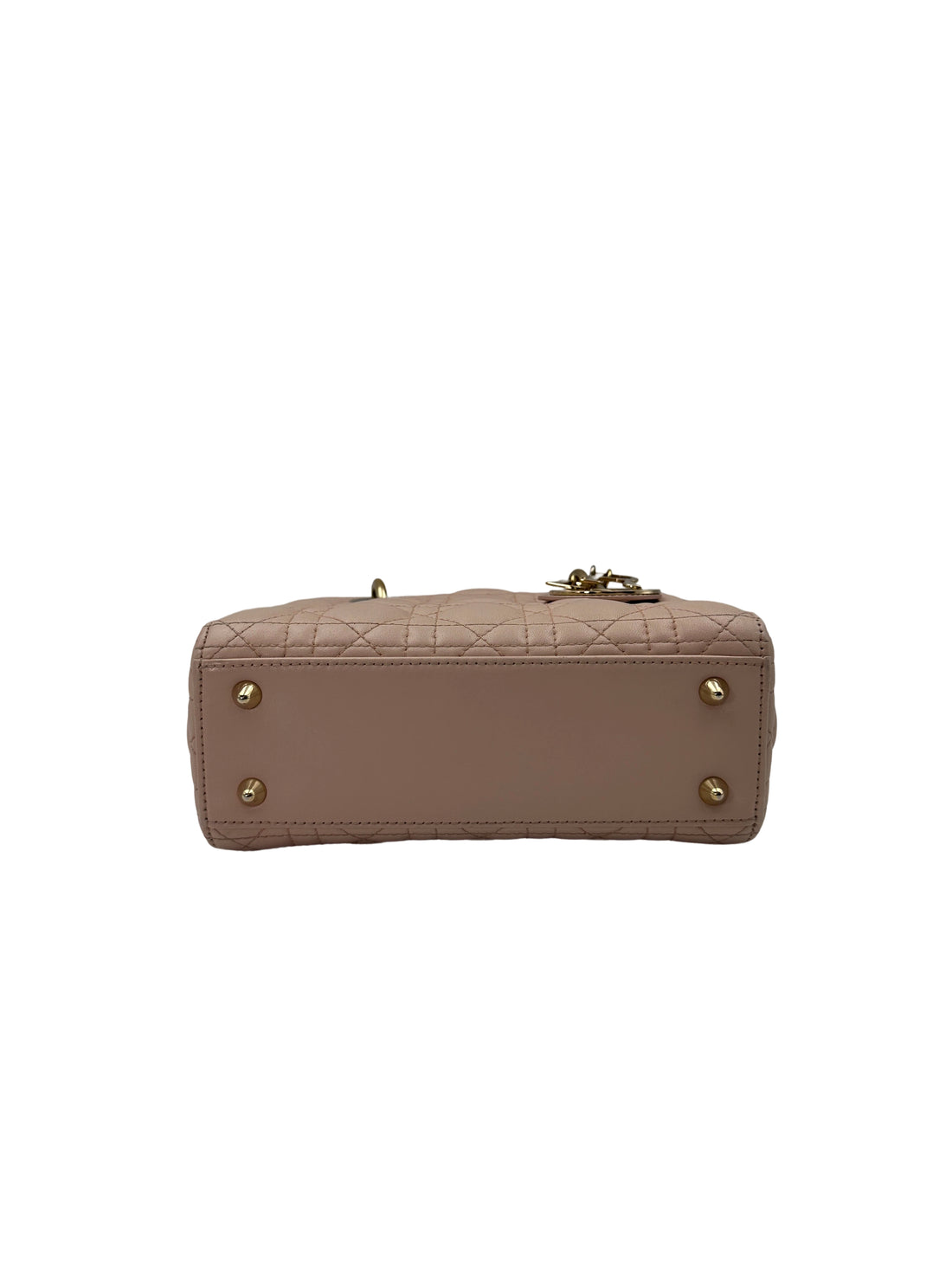Christian Dior Lady Dior Pink Cannage Leather Handle Bag With  Customizable Shoulder Strap DR654