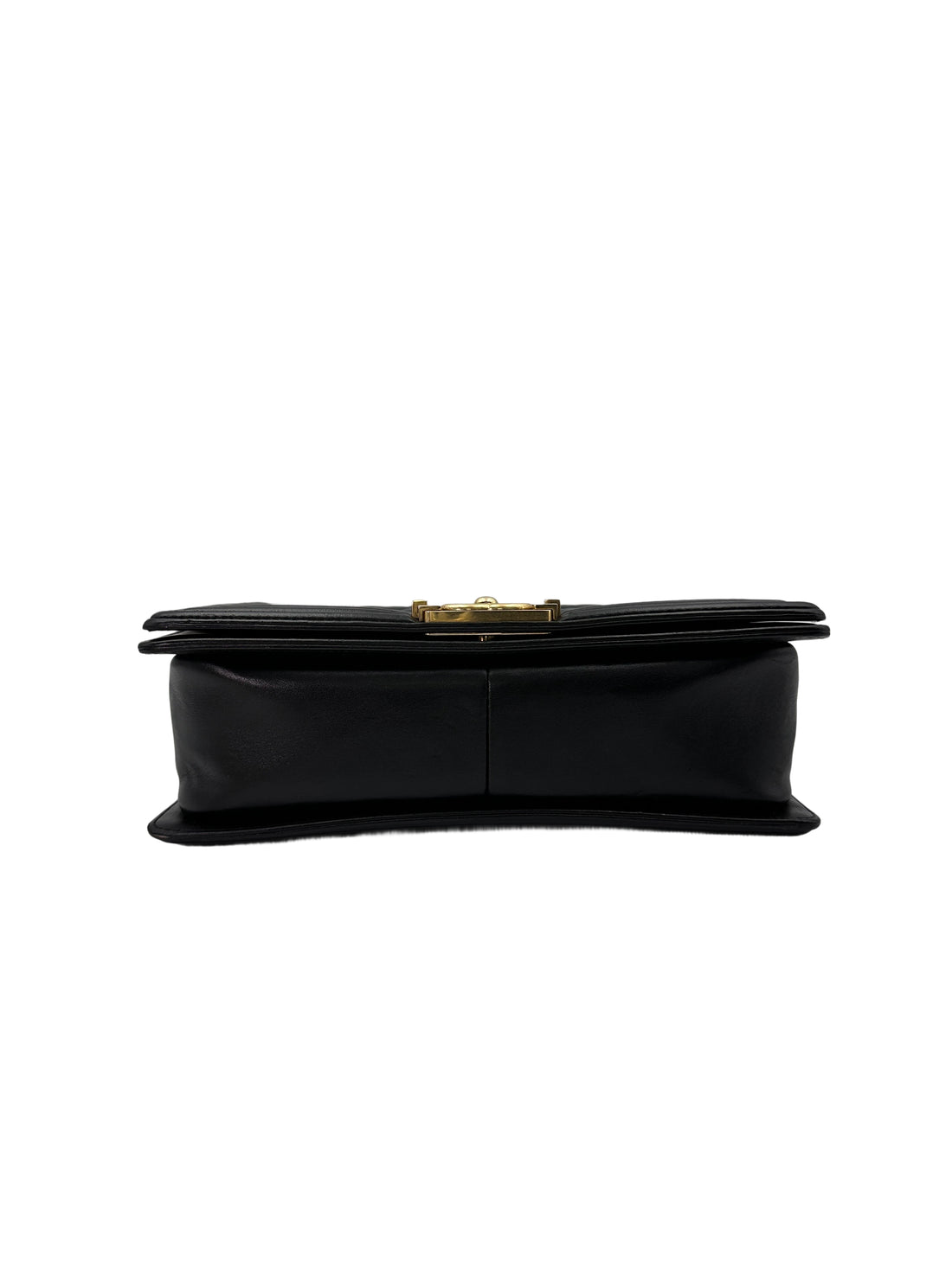 Chanel LeBoy Black Quilted Leather Flap Bag With Gold Buckle(19***64) CC1712