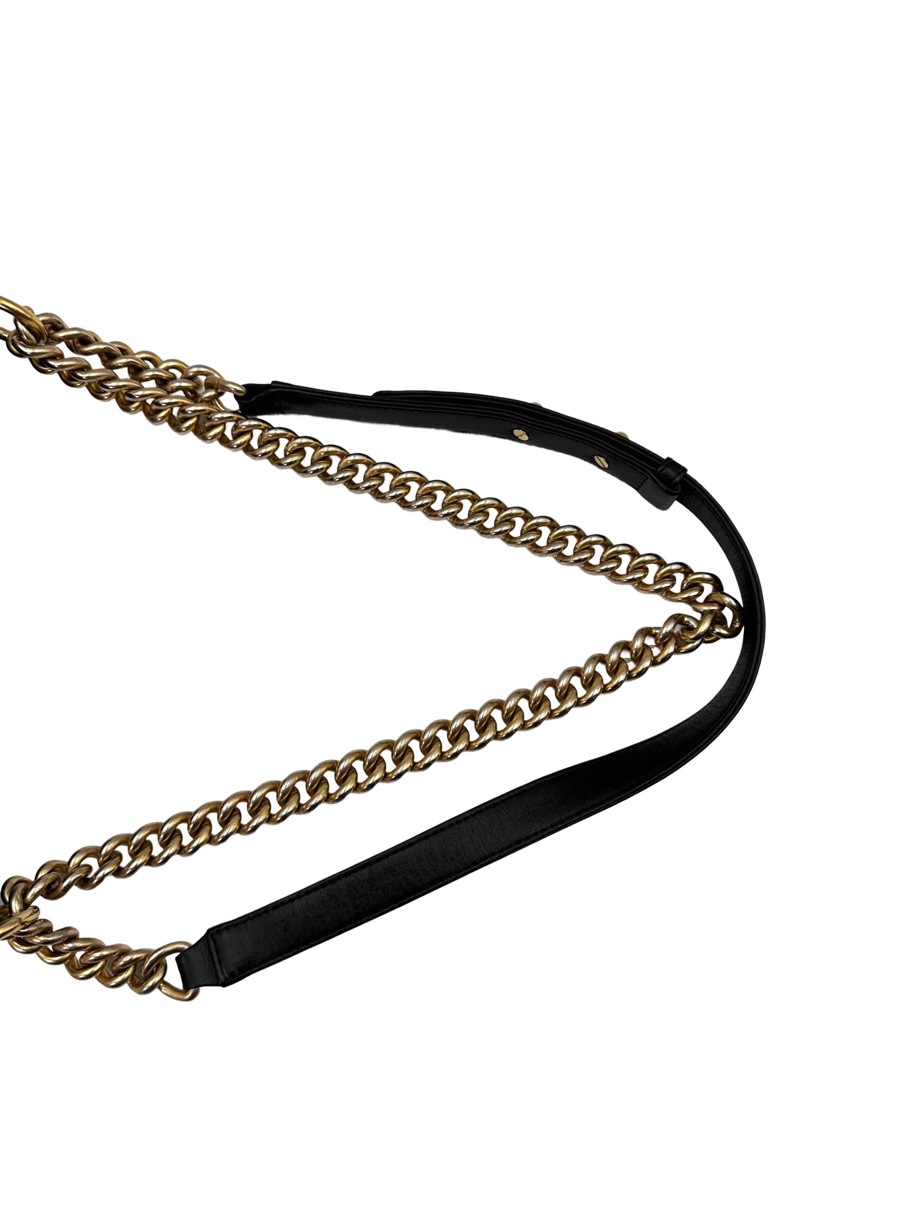 Chanel LeBoy Black Quilted Leather Flap Bag With Gold Buckle(19***64) CC1712