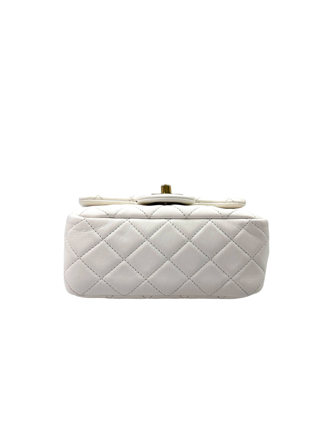 Chanel White Quilted Lambskin Pearl Crush Flap Bag(30***03) IRIS132
