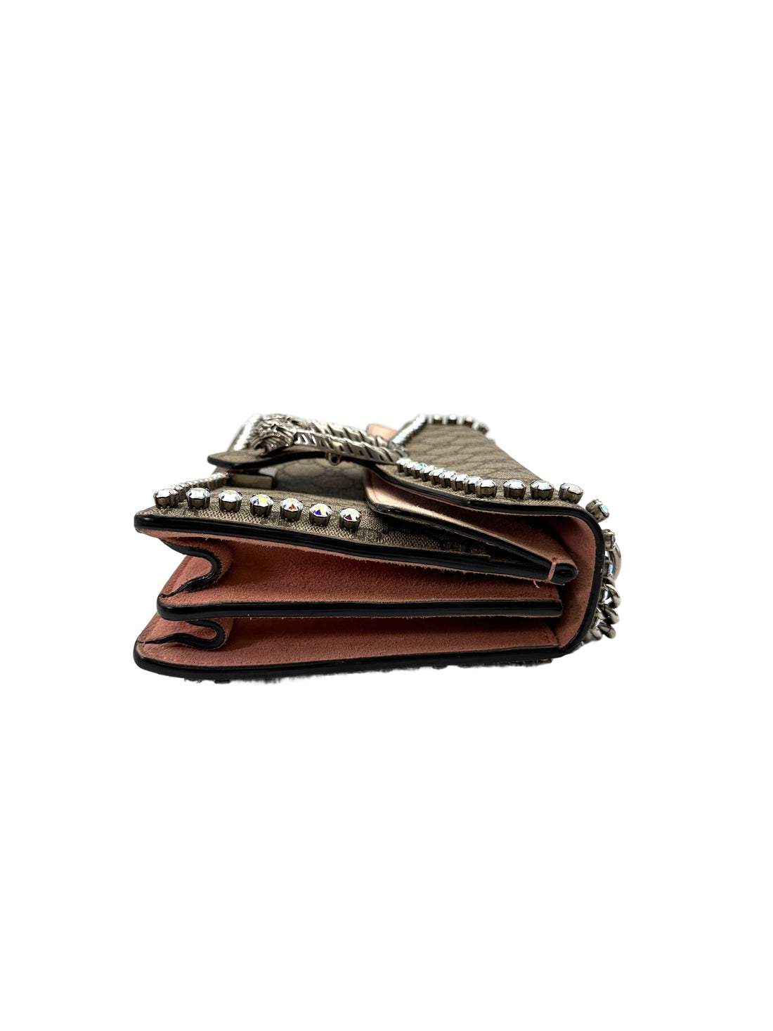 Gucci Dionysus GG Supreme Canvas Crystal Embellishments Shoulder Bag GG835