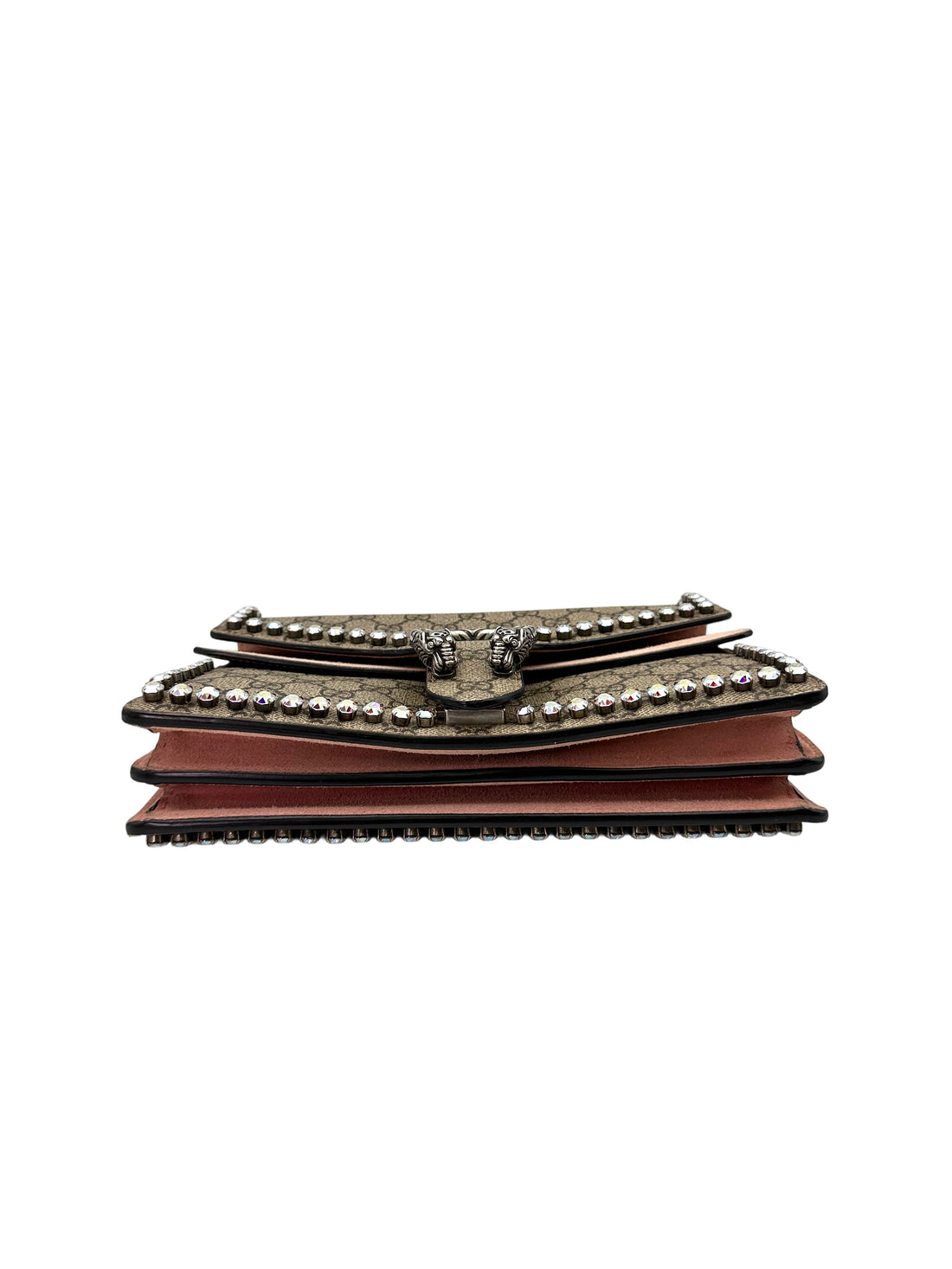 Gucci Dionysus GG Supreme Canvas Crystal Embellishments Shoulder Bag GG835