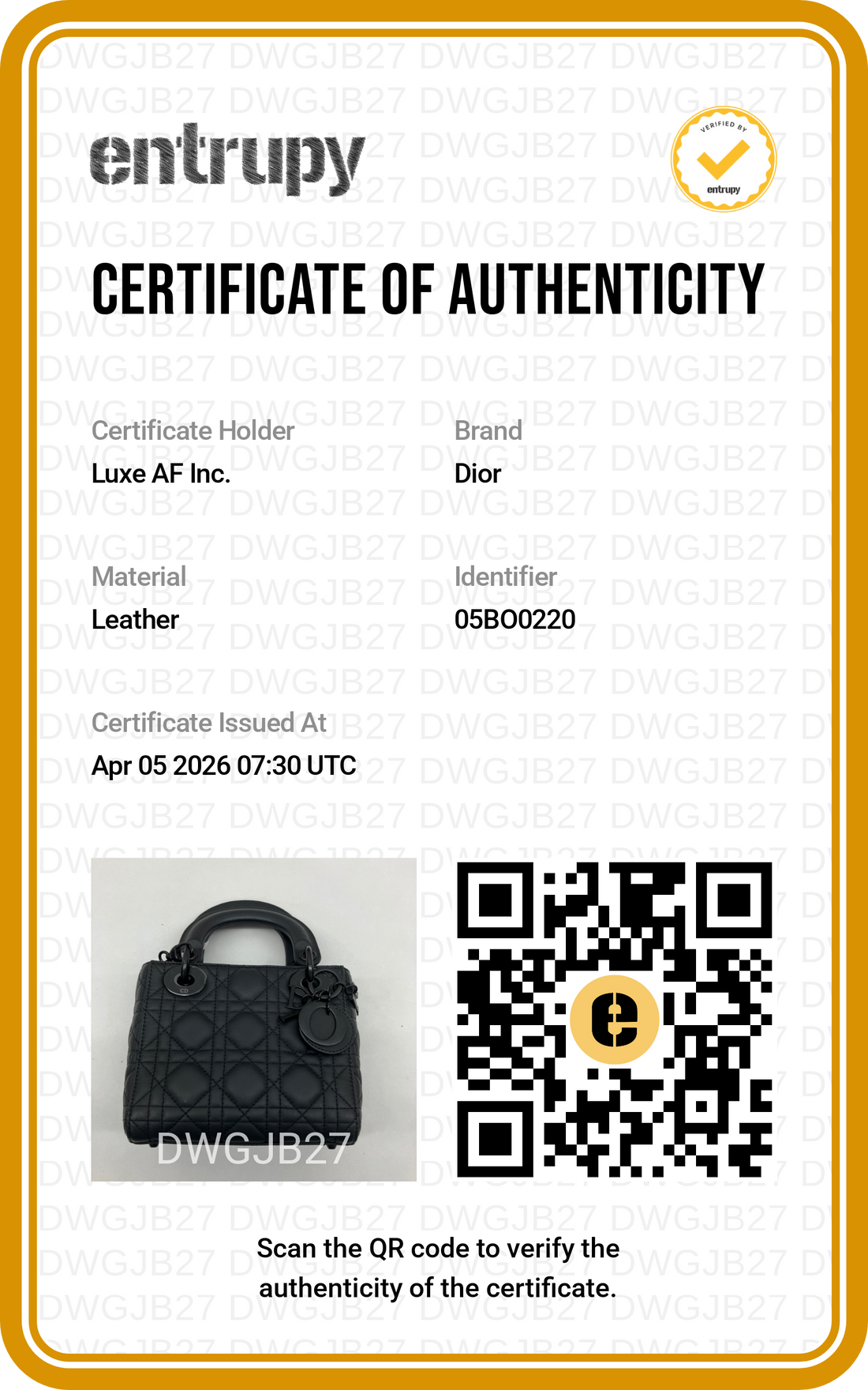 Christian Dior Lady Dior Black Ultramatte Cannage Leather Handle Bag With Tonal Charms DR656