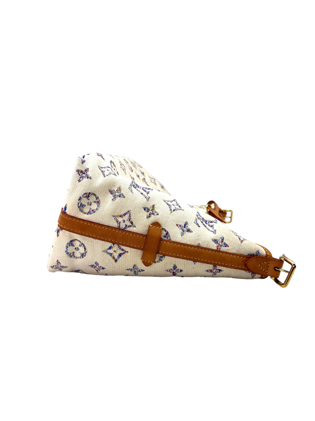 Louis Vuitton Nautical CarryAll .PM White/Blue Monogram Jacquard Shoulder Bag With Pouch LV2398