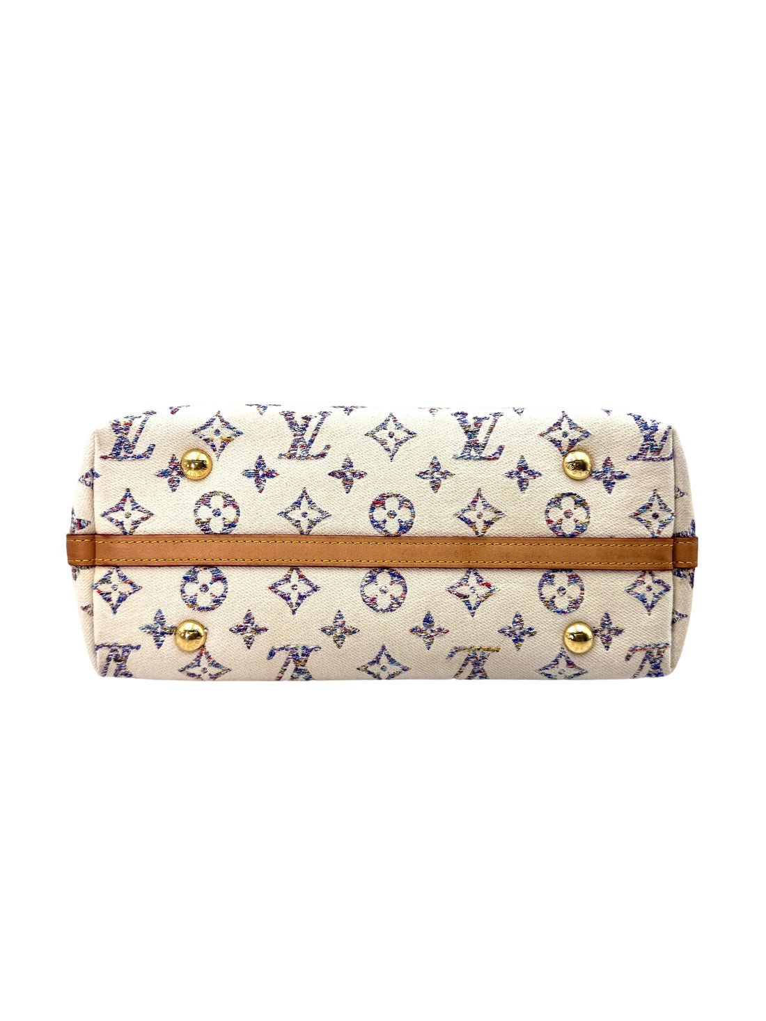 Louis Vuitton Nautical CarryAll .PM White/Blue Monogram Jacquard Shoulder Bag With Pouch LV2398