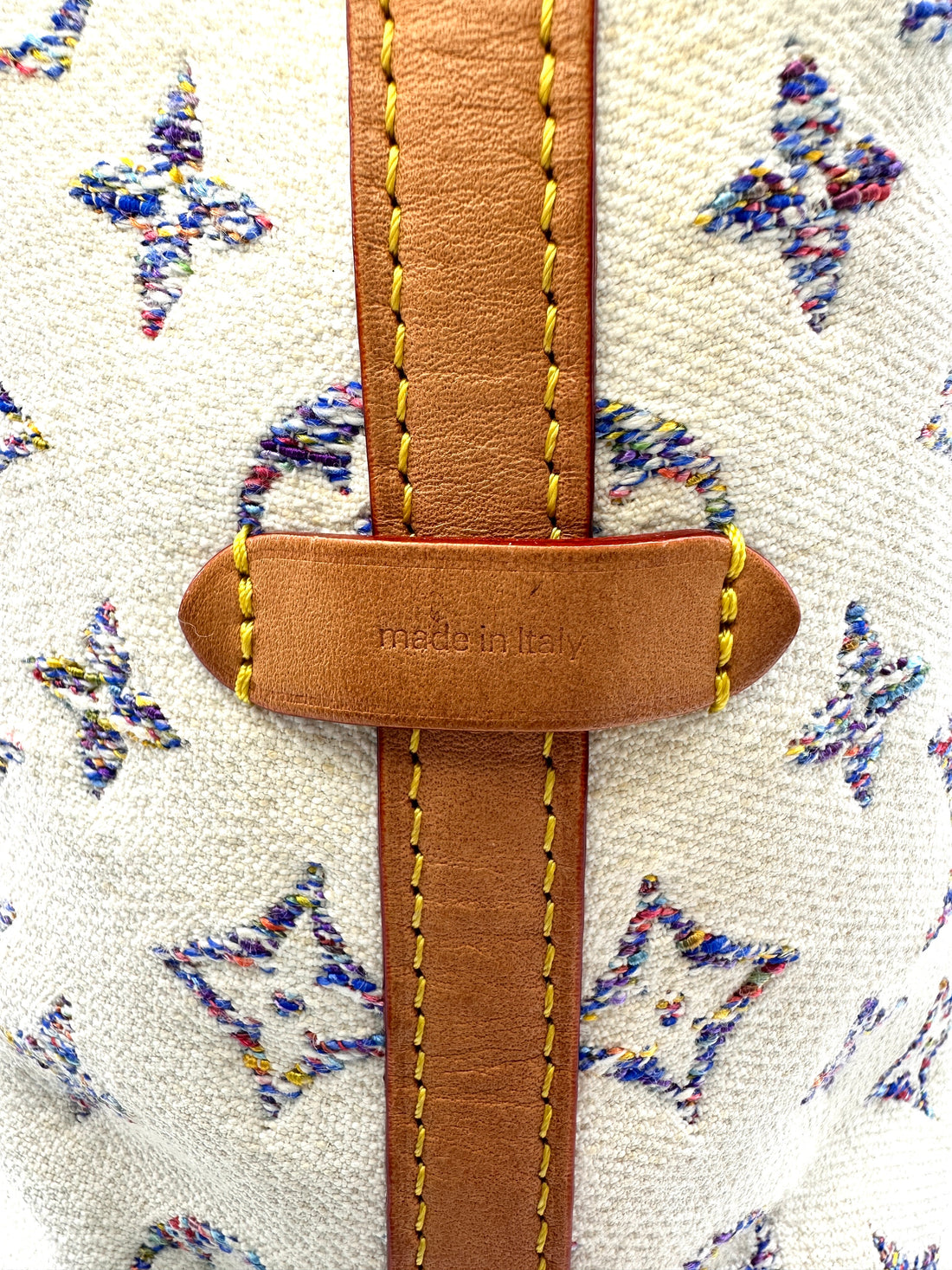 Louis Vuitton Nautical CarryAll .PM White/Blue Monogram Jacquard Shoulder Bag With Pouch LV2398