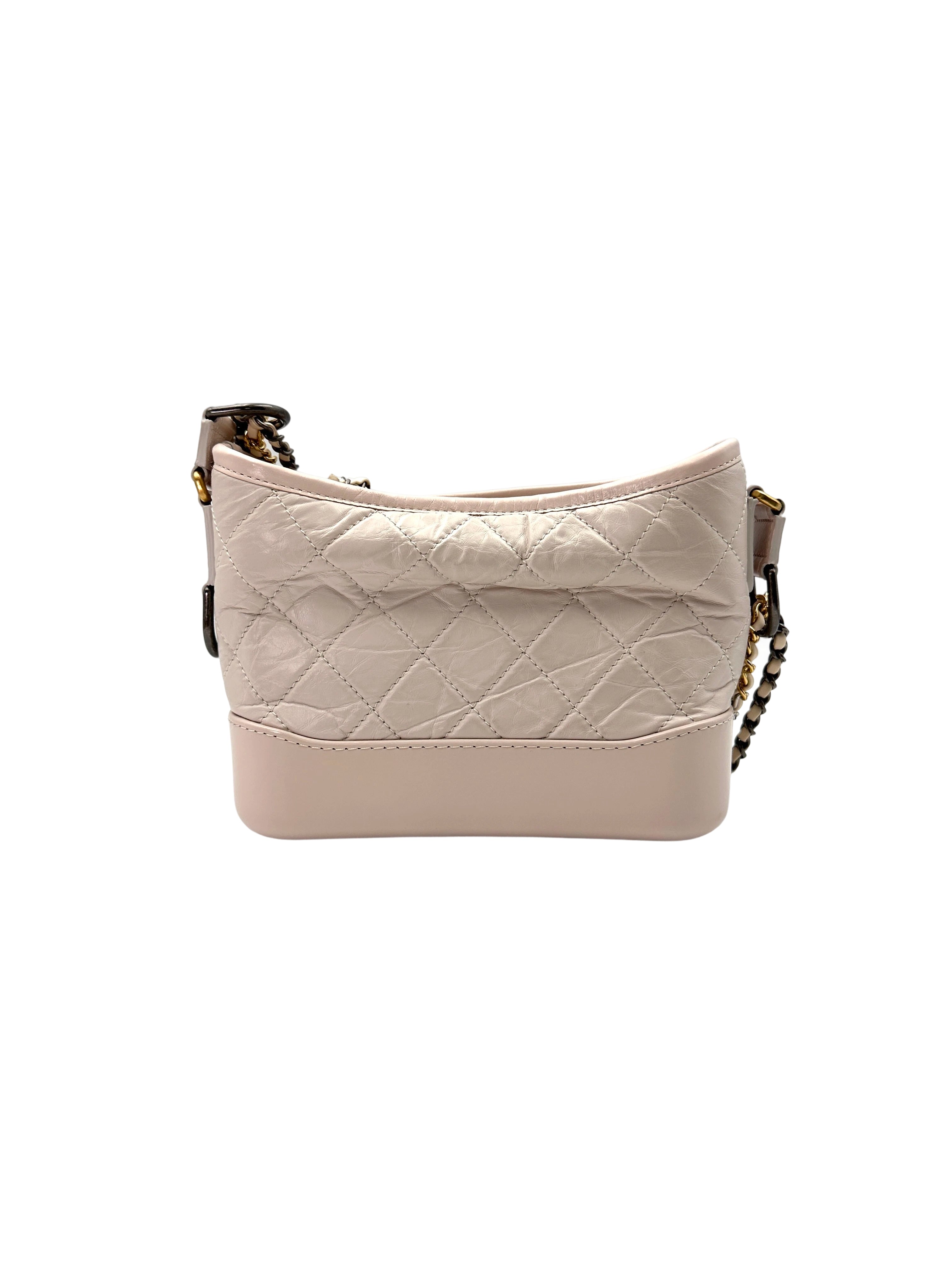 Chanel Gabrielle Pink Quilted Leather Small Size Hobo Bag(26***48) CC1724