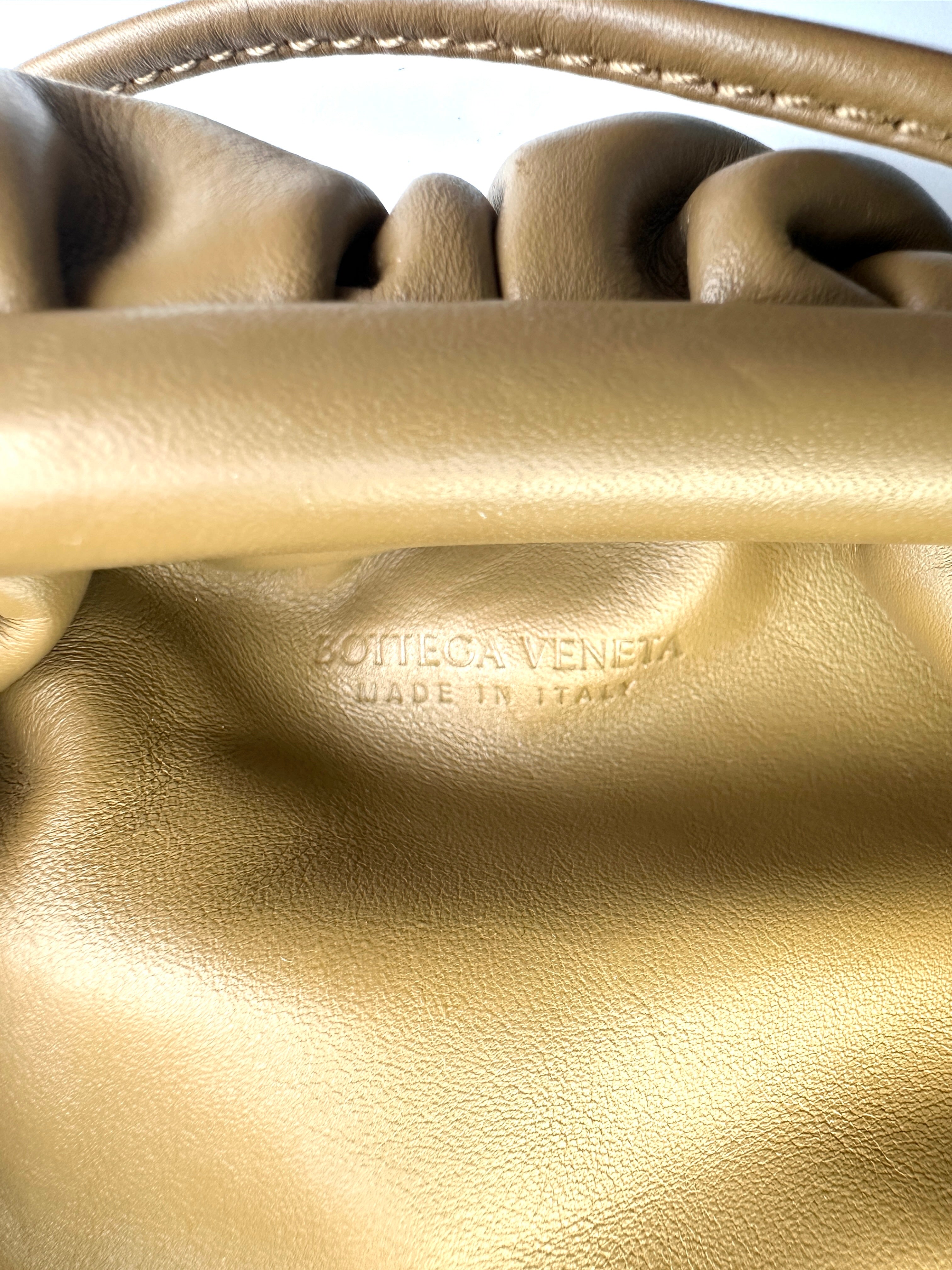 Bottega Veneta The Mini Pouch Brown Leather Small Size Bag BV123