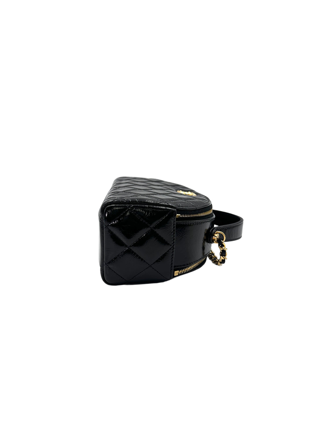 Chanel 23K Black Quilted Leather Riviera Top Handle Bag(EN***CL) CC1727
