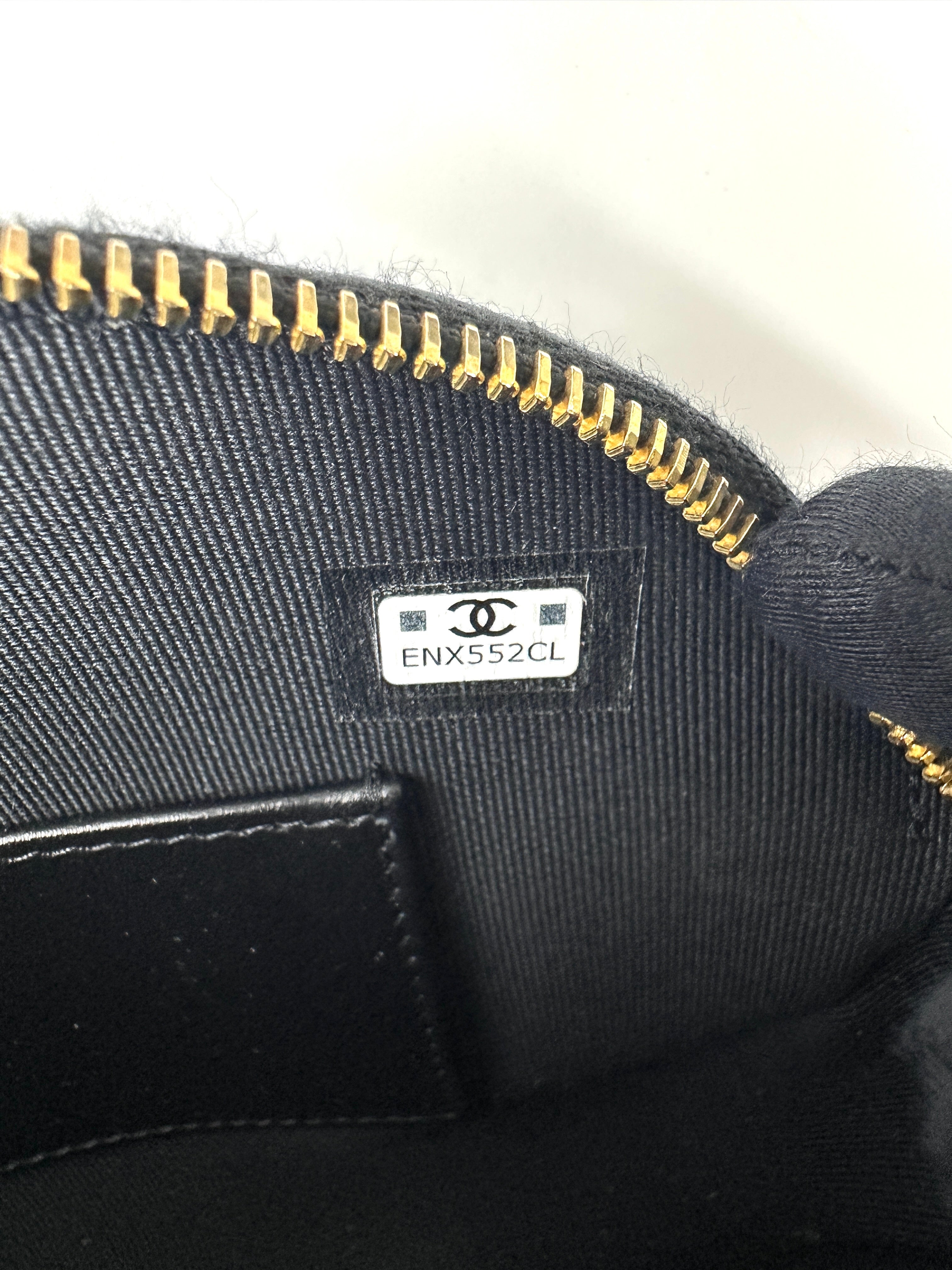 Chanel 23K Black Quilted Leather Riviera Top Handle Bag(EN***CL) CC1727