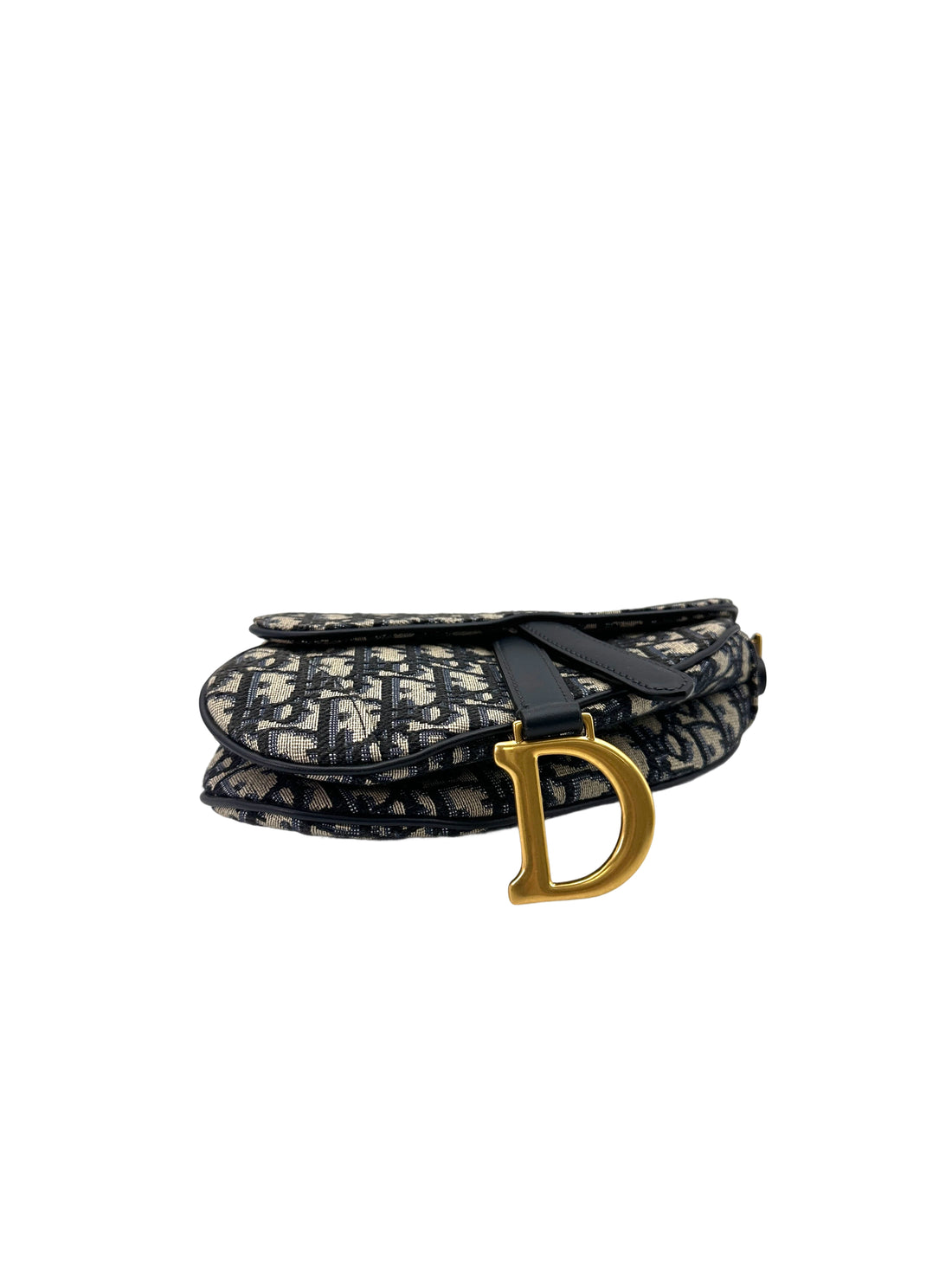 Christian Dior Oblique Black Jacquard Small Size Saddle Bag DRL260413