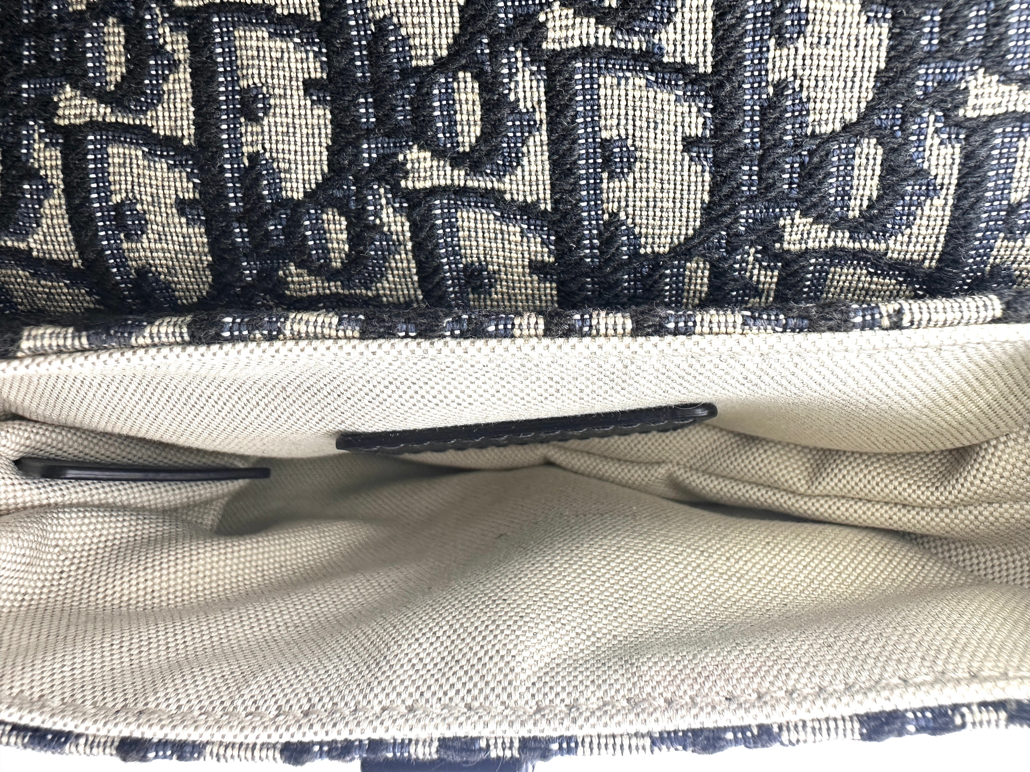 Christian Dior Oblique Black Jacquard Small Size Saddle Bag DRN260413