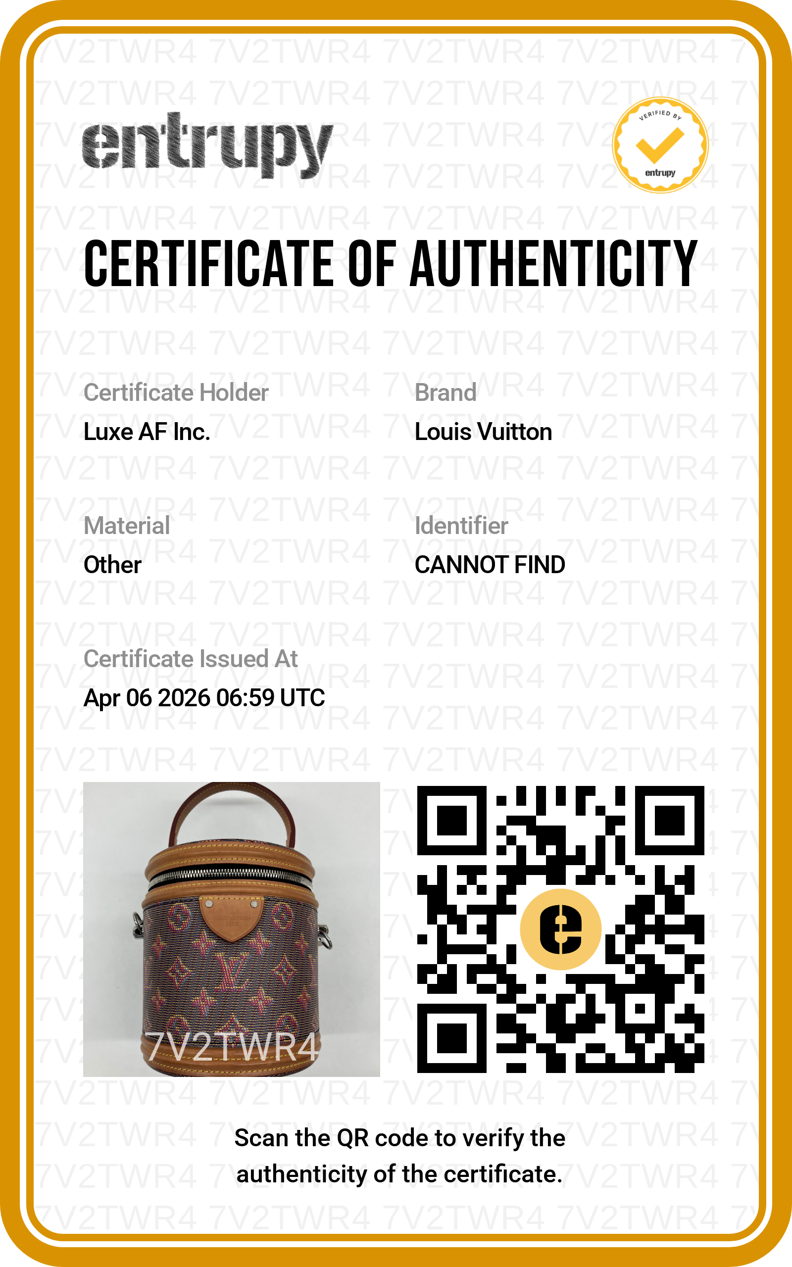 Louis Vuitton Limited Edition LV Pop Monogram Cannes Handle Bag LV2403