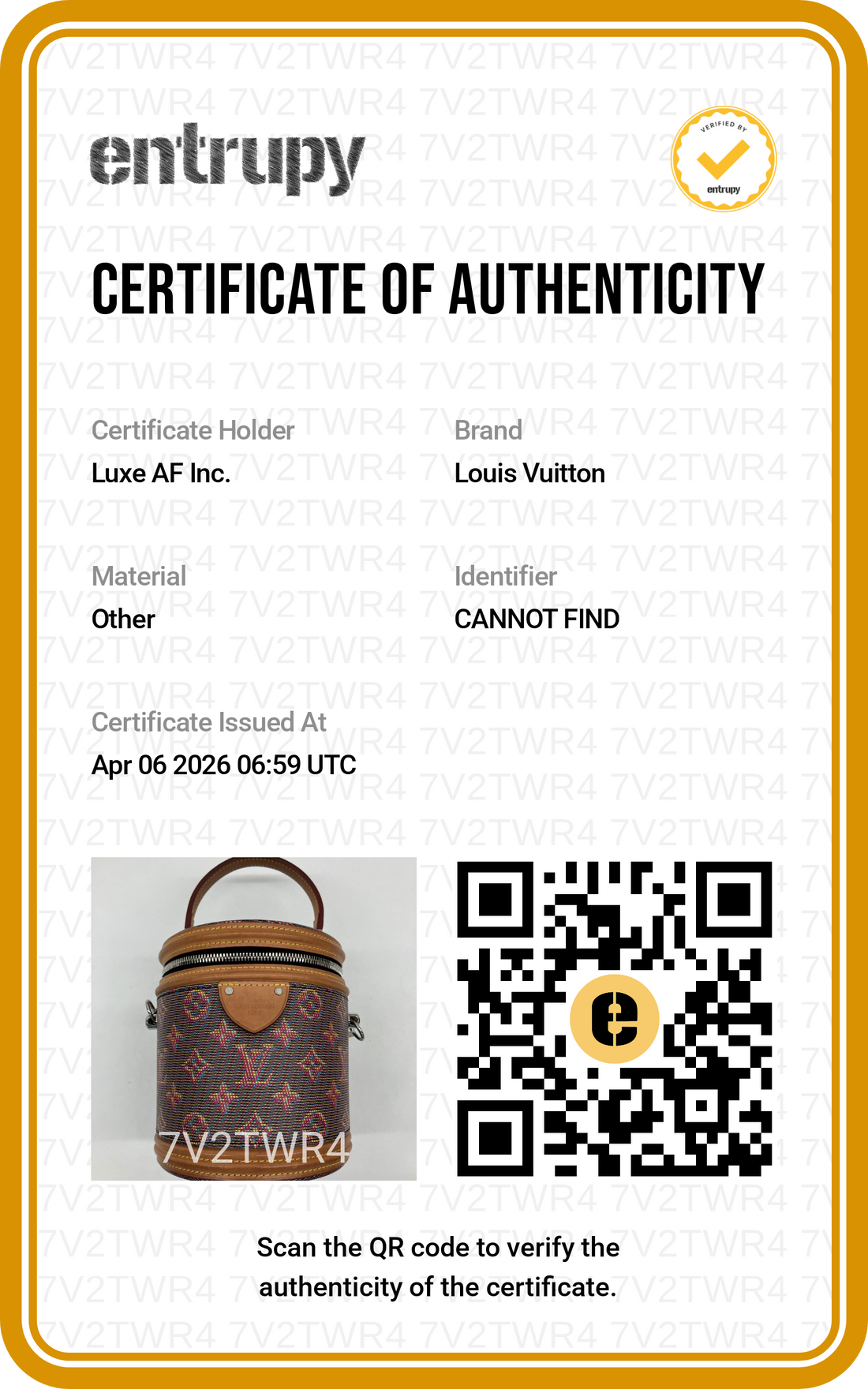 Louis Vuitton Limited Edition LV Pop Monogram Cannes Handle Bag LV2403