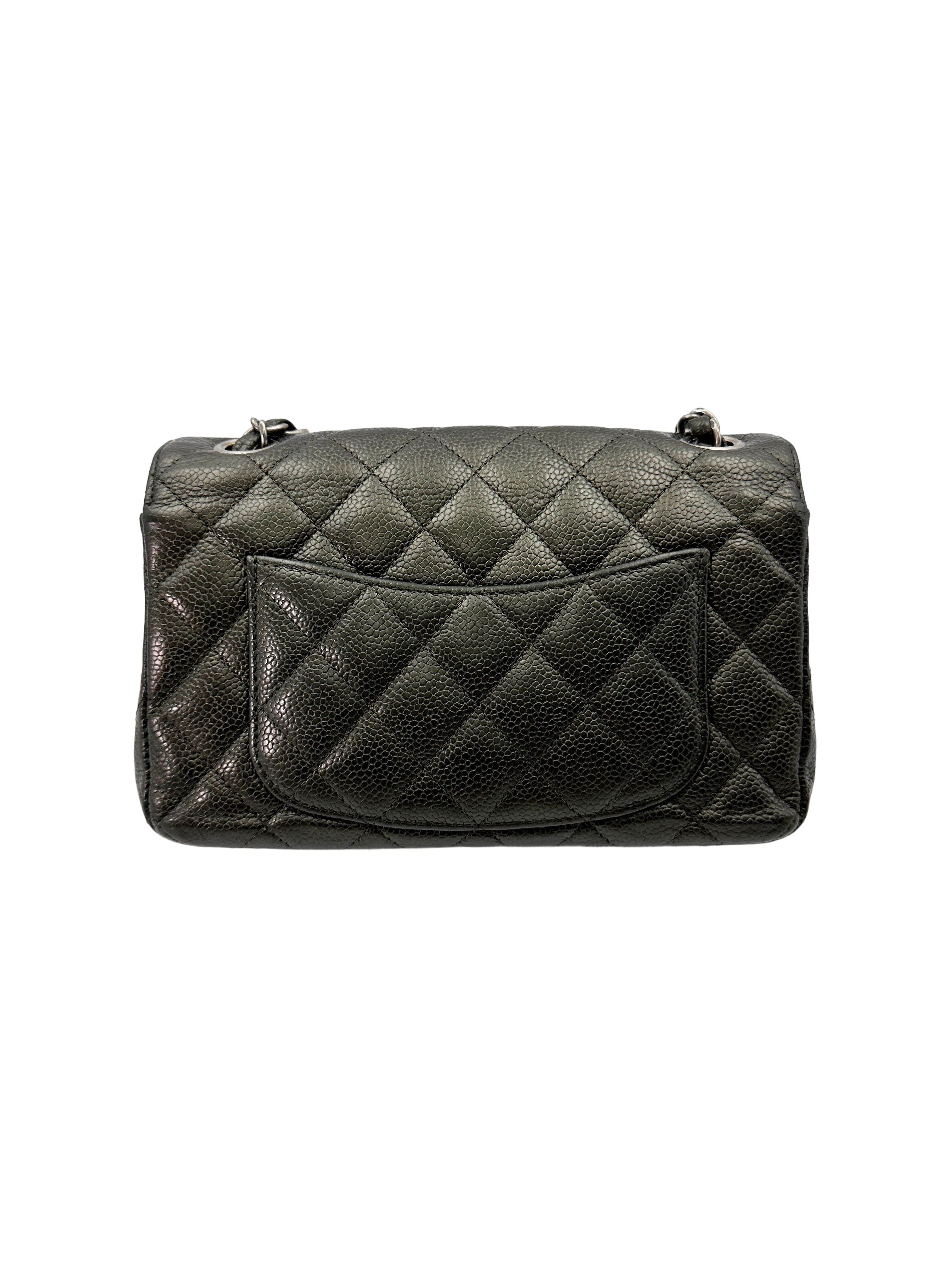 Chanel Classic Flap Dark Green Quilted Calfskin Shoulder Bag(24***90) CC1728