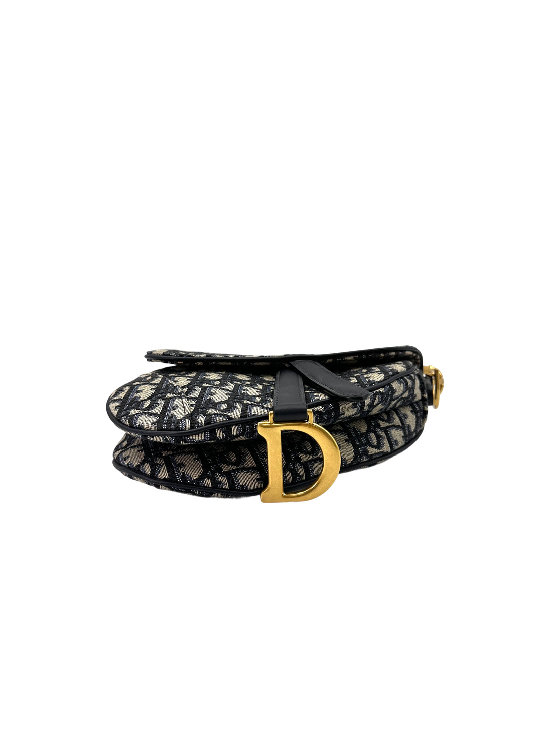 Christian Dior Oblique Black Jacquard Small Size Saddle Bag DRM260413