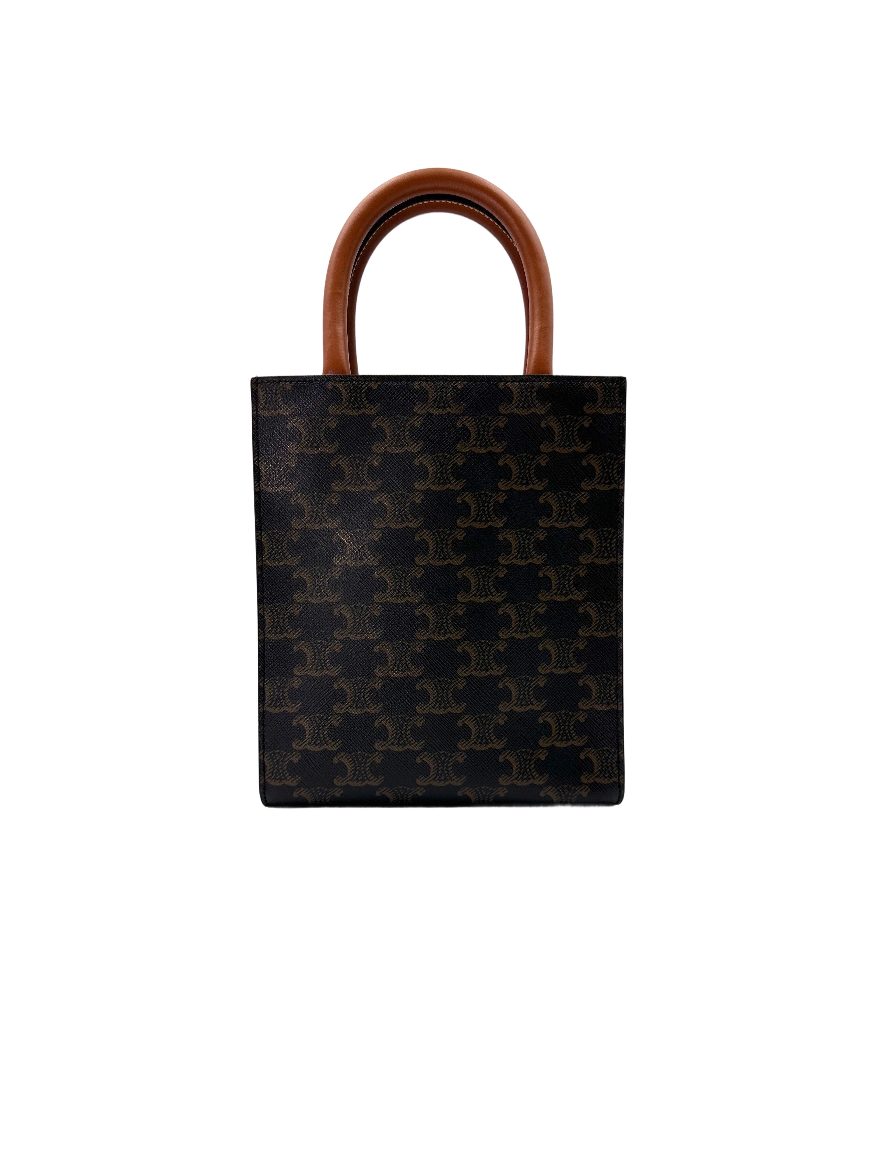Celine Vertical Cabas Triomphe Canvas Handle Bag CEJ260423