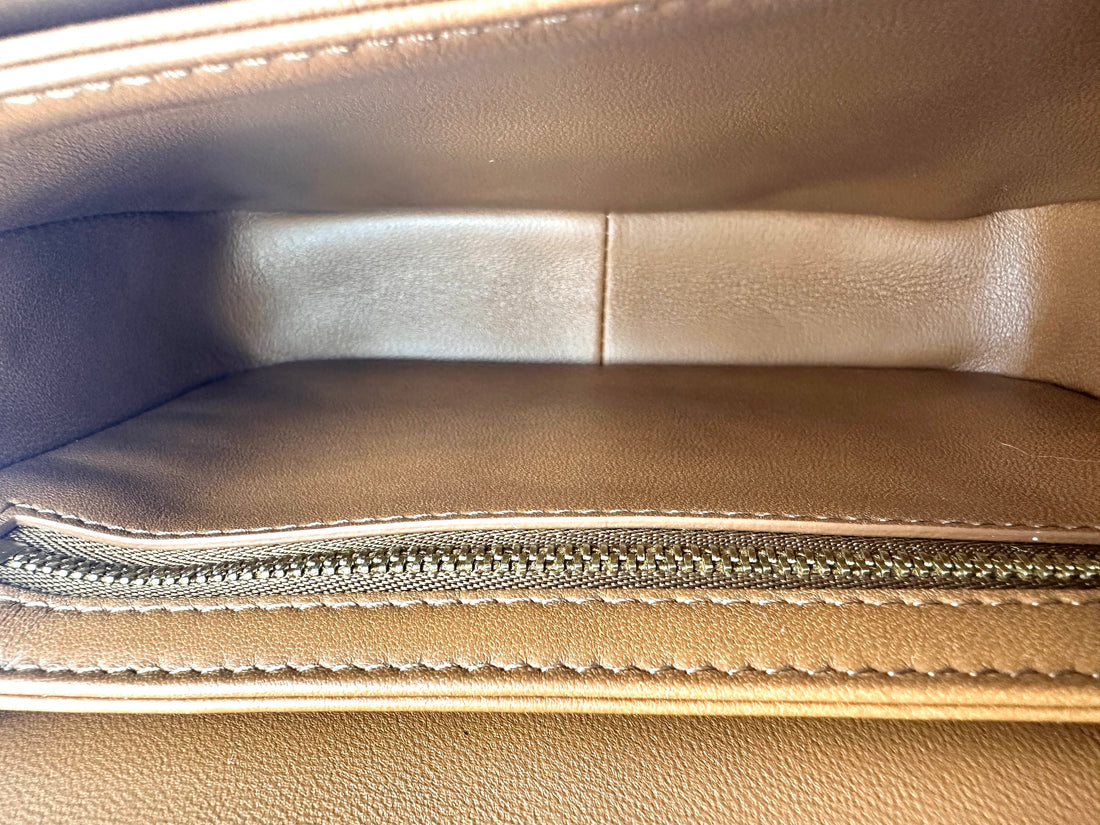 Celine Teen Triomphe White Triomphe Canvas Shoulder Bag CE145
