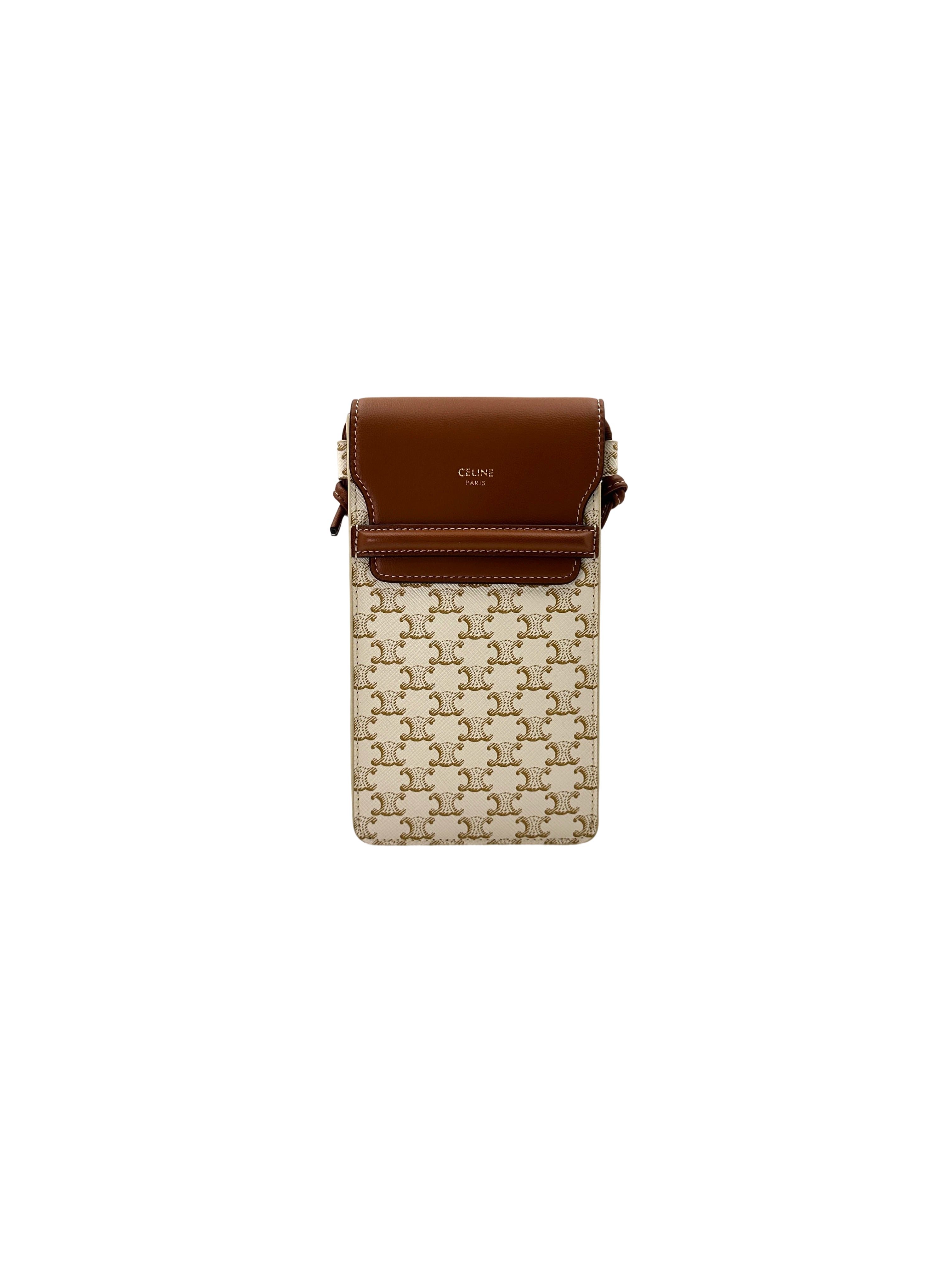 Celine Triomphe Canvas Phone Pouch CE146