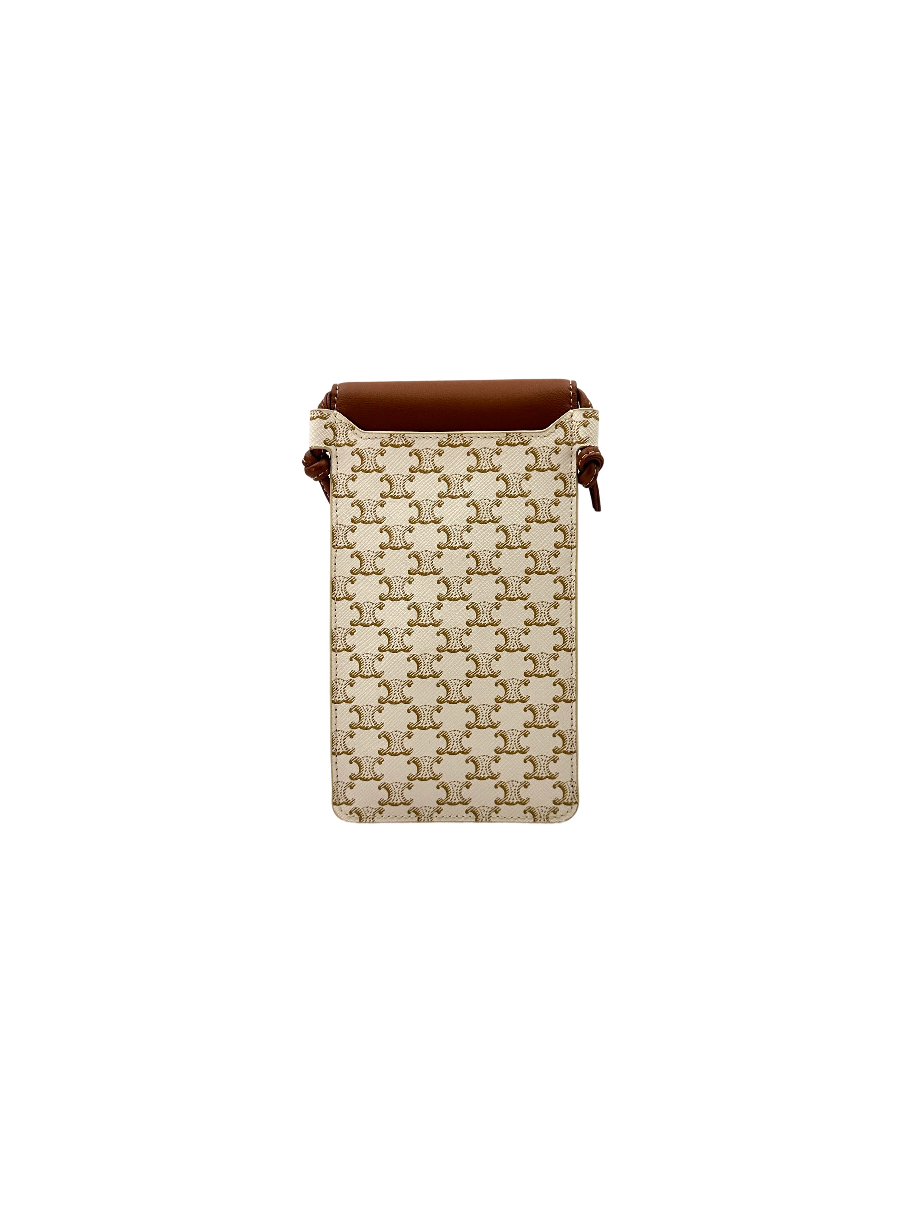 Celine Triomphe Canvas Phone Pouch CE146