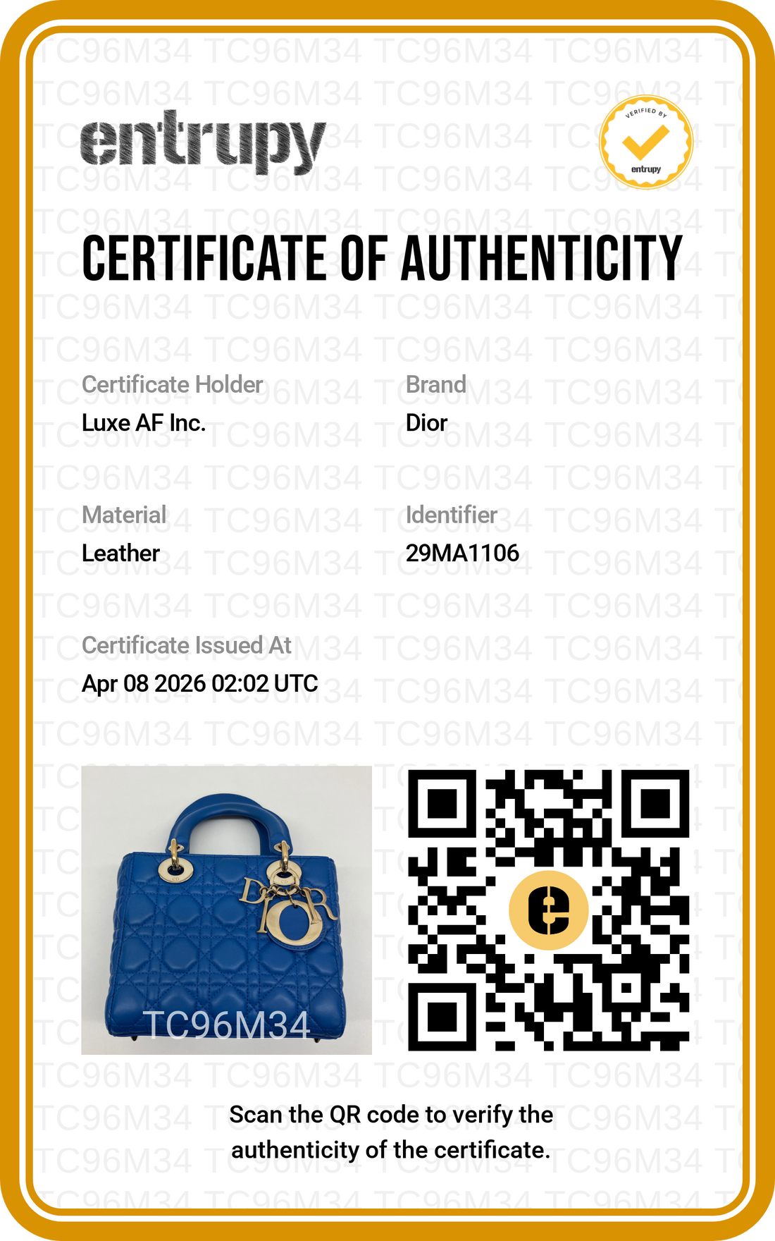 Christian Dior Lady Dior Blue Cannage Leather Handle Bag With Customizable Shoulder Strap DR663