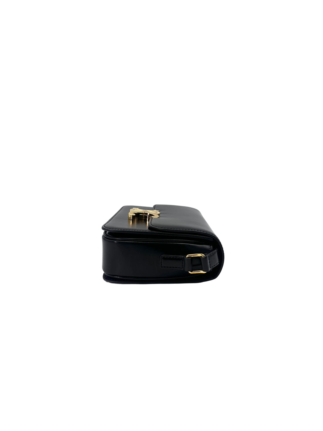 Celine Triomphe Black Leather Shoulder Bag CE148
