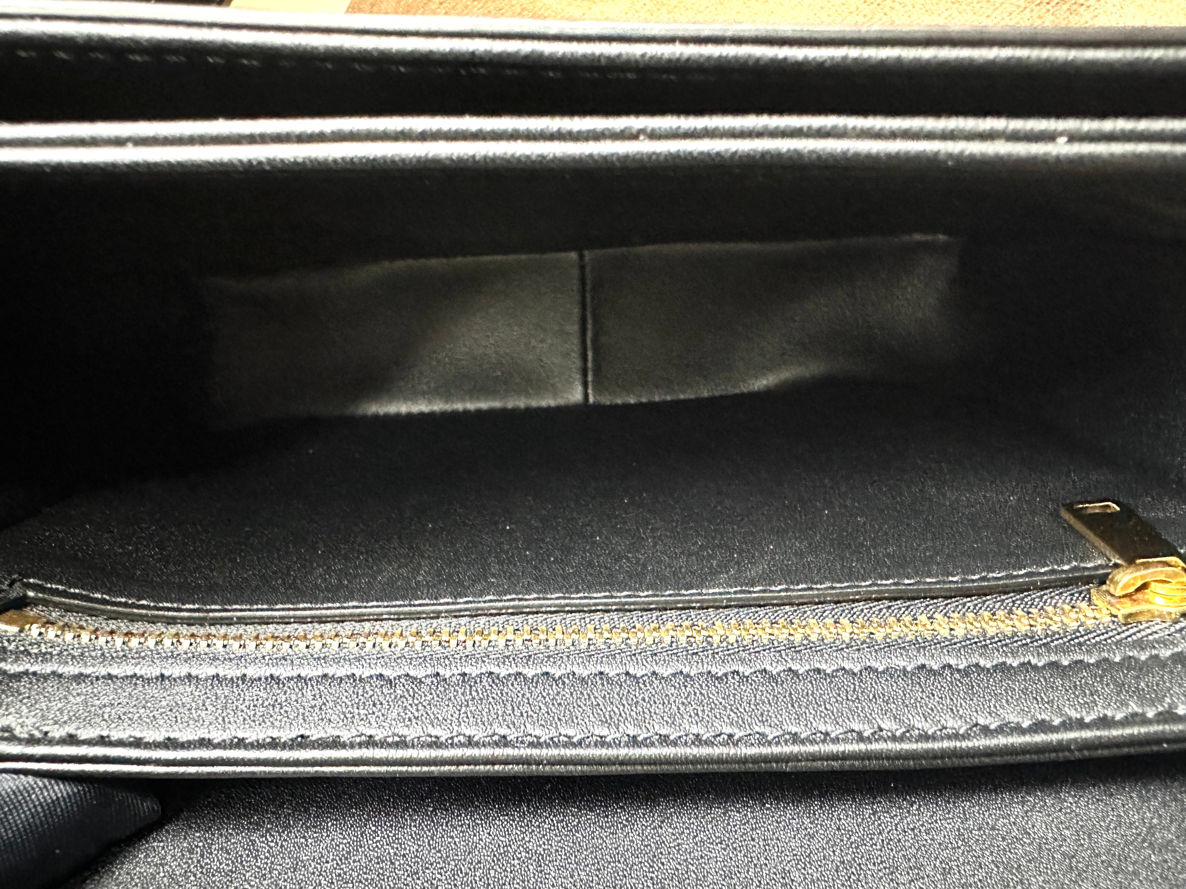 Celine Triomphe Black Leather Shoulder Bag CE148
