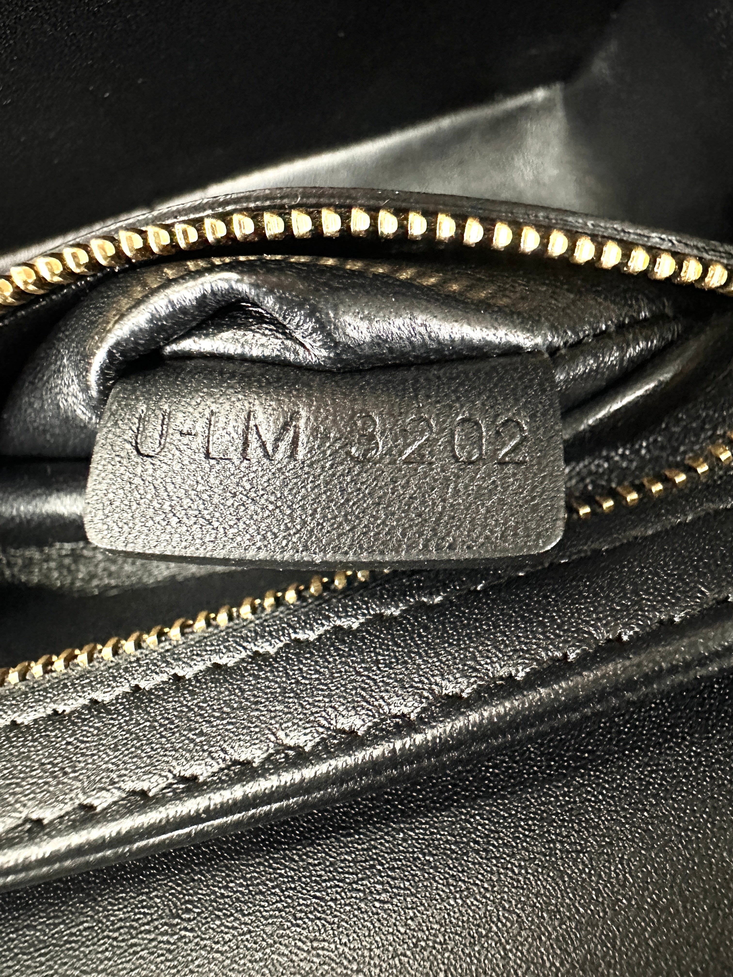 Celine Triomphe Black Leather Shoulder Bag CE148