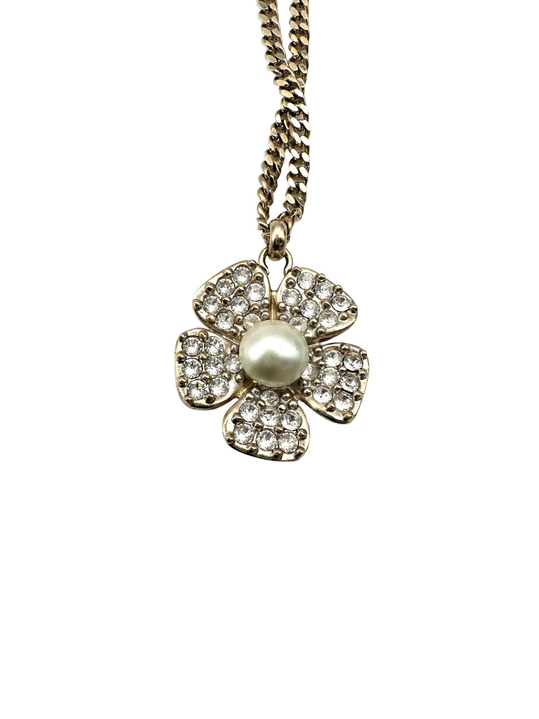 Chanel 23S CC Logo Camellia Flower Basket Pendant Long Necklace CC1731