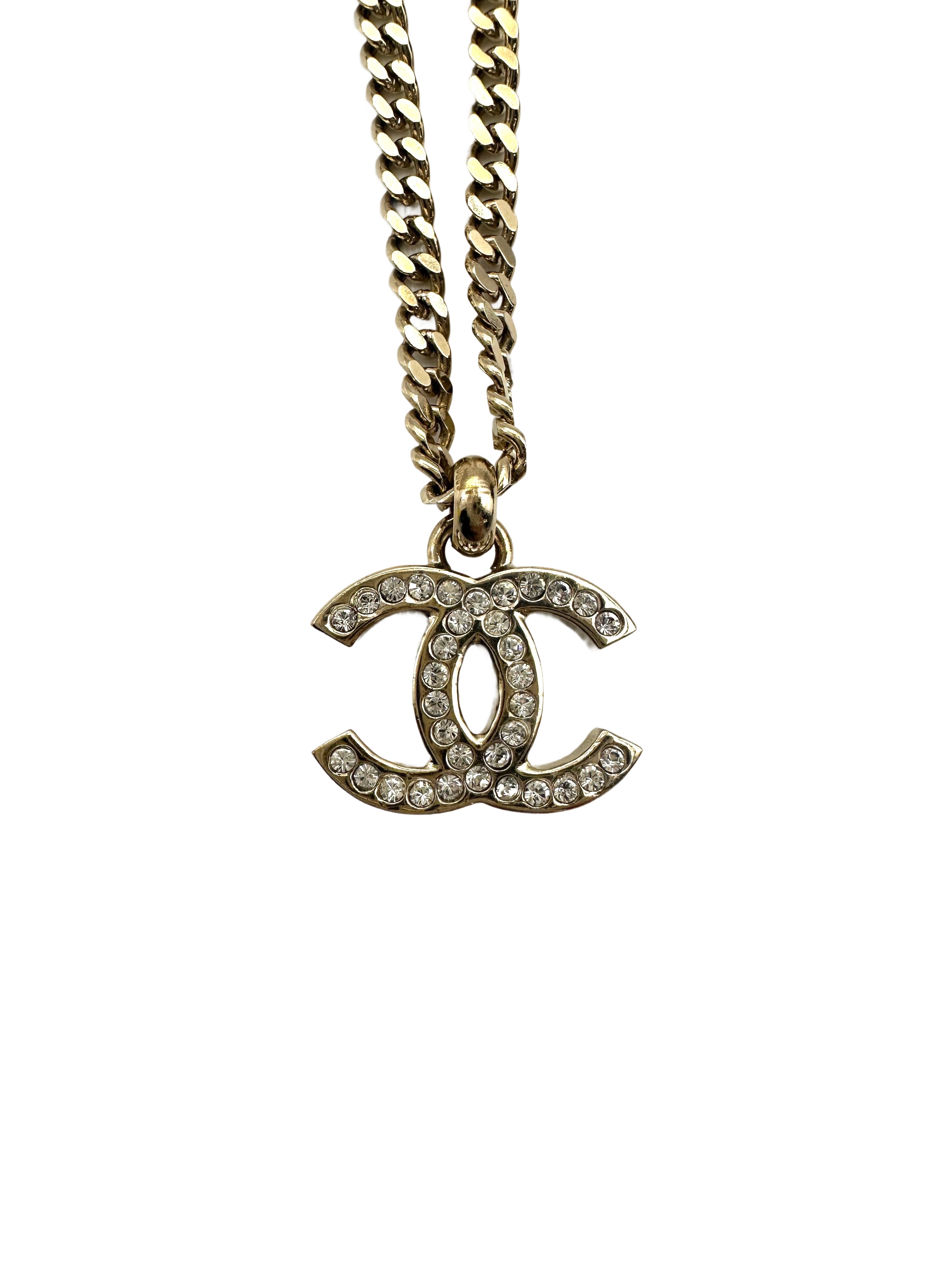 Chanel 23S CC Logo Camellia Flower Basket Pendant Long Necklace CC1731