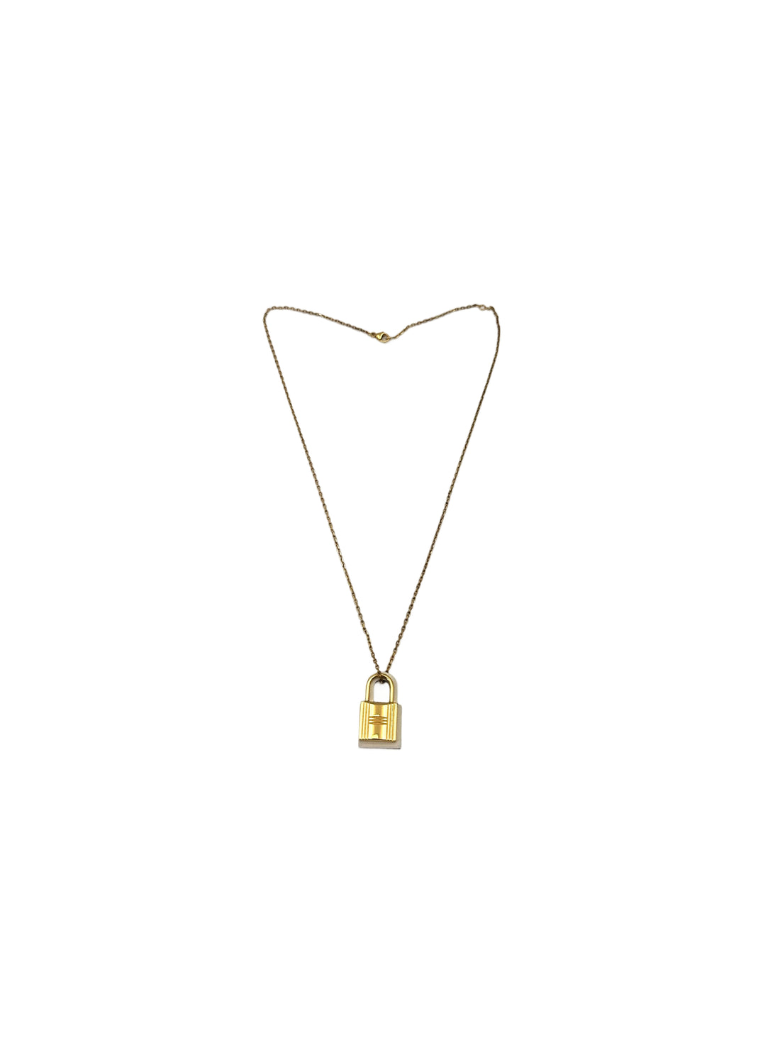 Hermes Gold Cadena Padlock Charm HR89