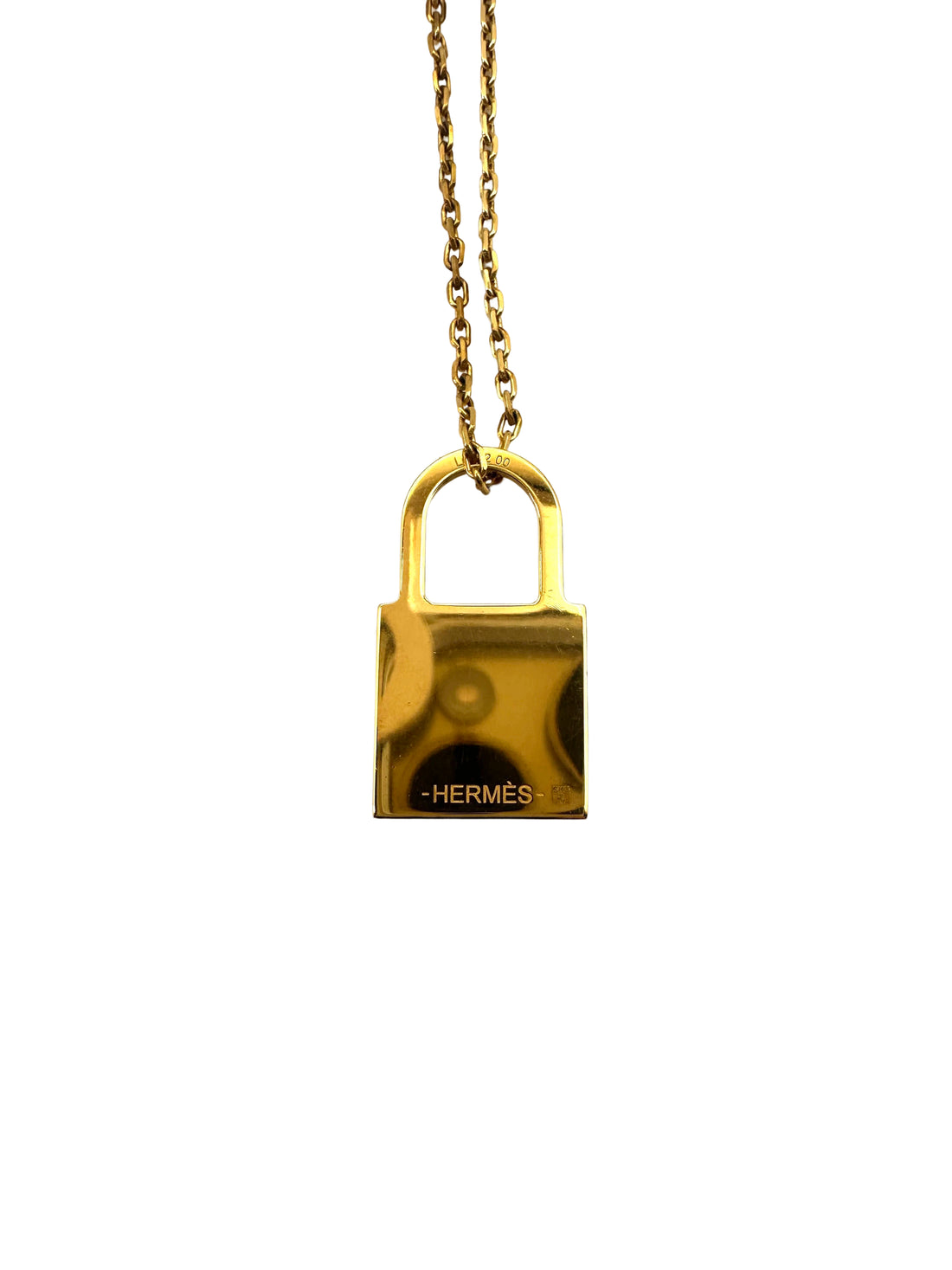 Hermes Gold Cadena Padlock Charm HR89