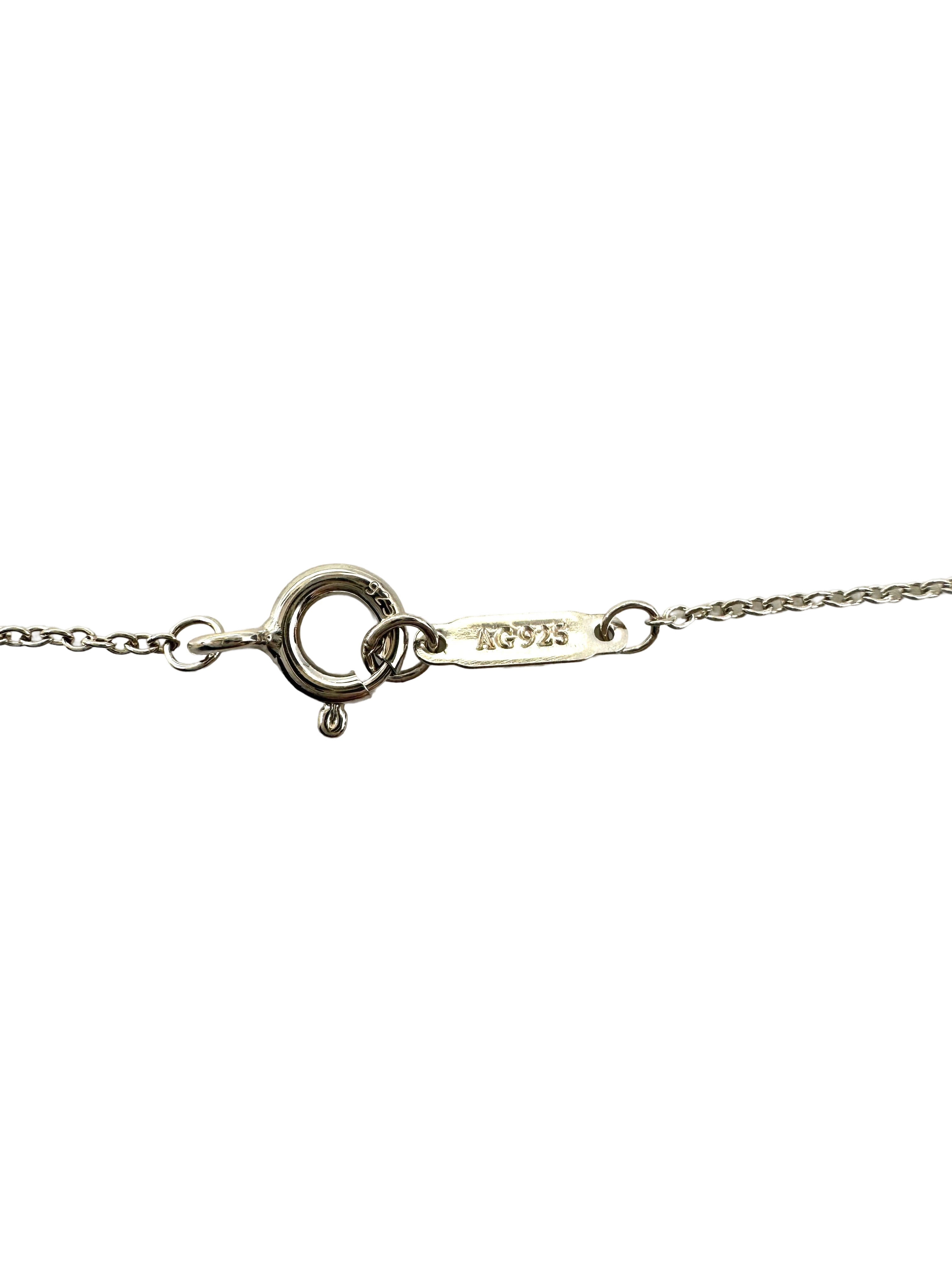 Tiffany & Co. Sterling Silver Snowflake Pendant Necklace TC02