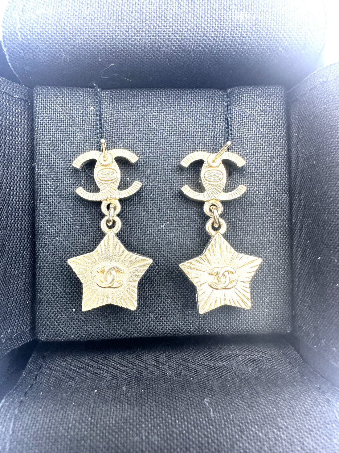 Chanel CC Logo Star Drop Earrings CC1733