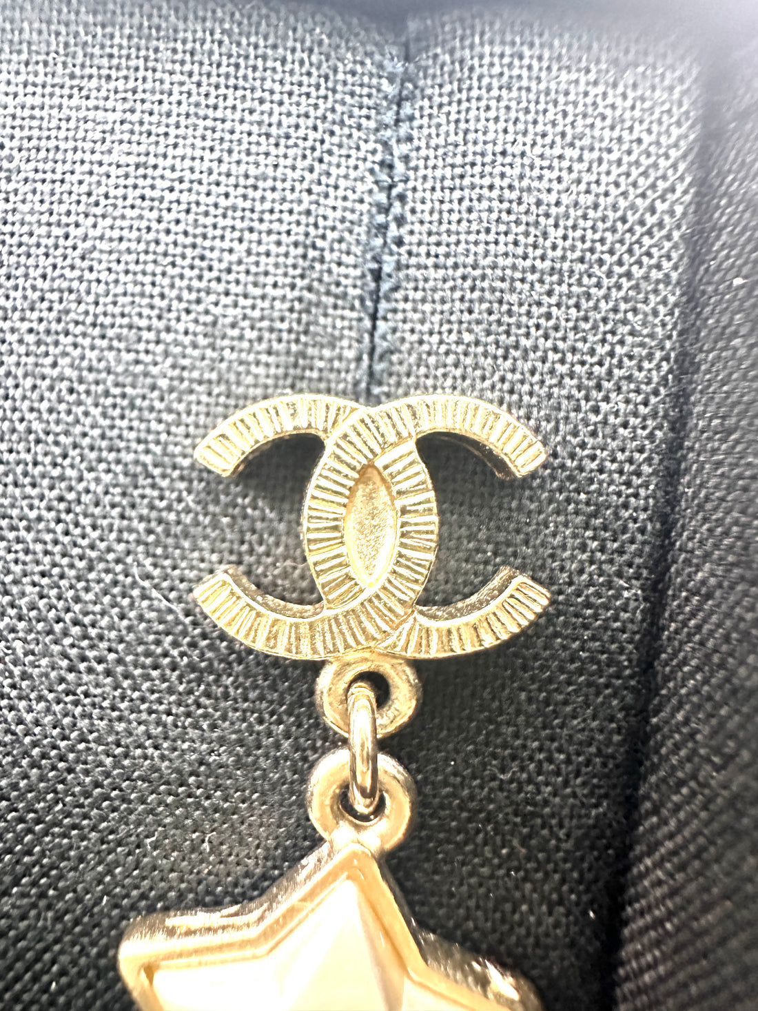 Chanel CC Logo Star Drop Earrings CC1733