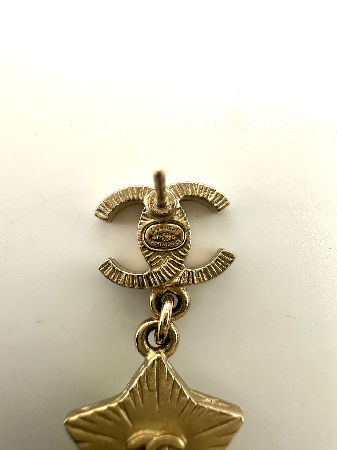 Chanel CC Logo Star Drop Earrings CC1733