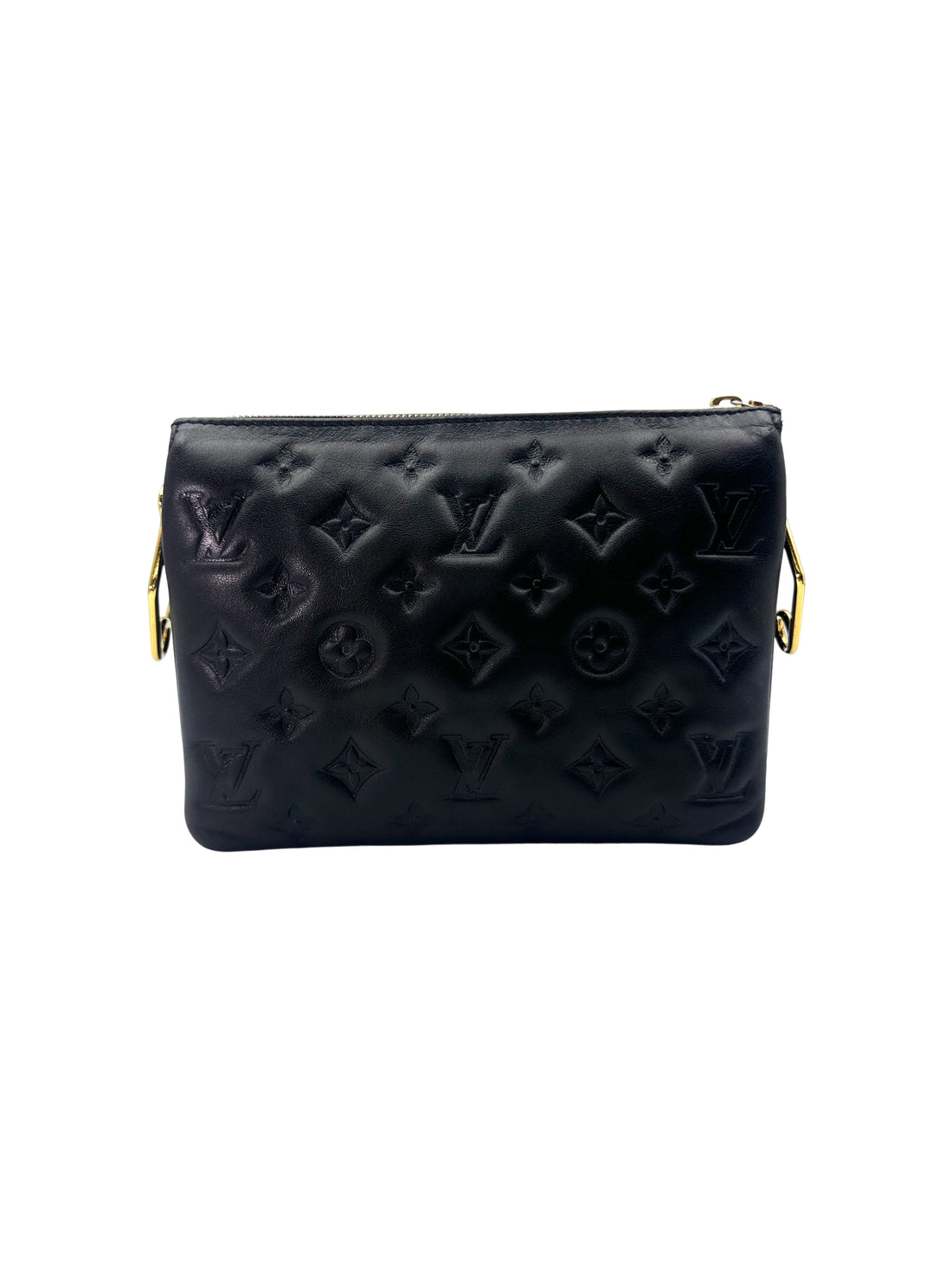 Louis Vuitton Coussin BB black Monogram Embossed Leather Shoulder Bag LV2407