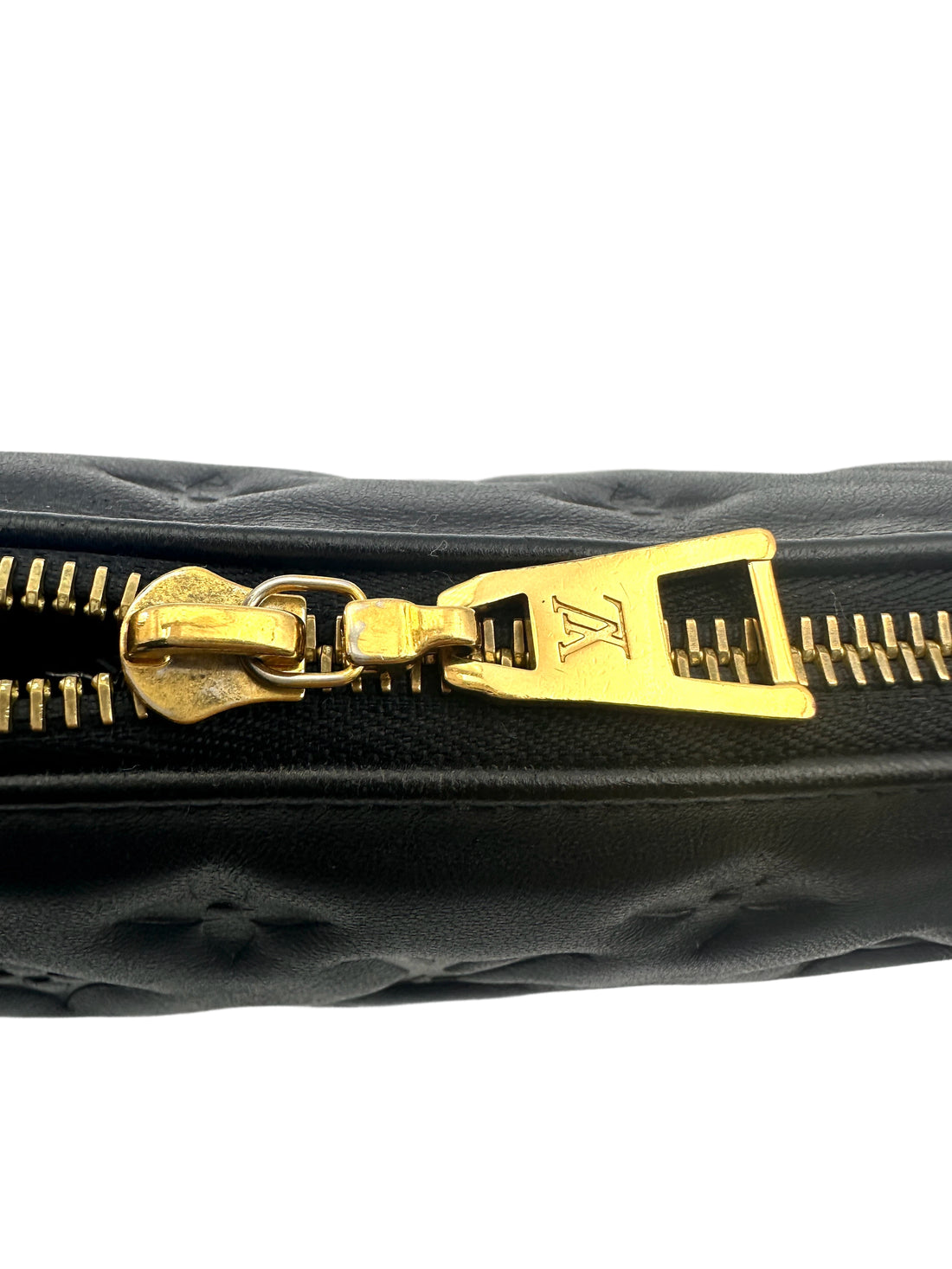Louis Vuitton Coussin BB black Monogram Embossed Leather Shoulder Bag LV2407