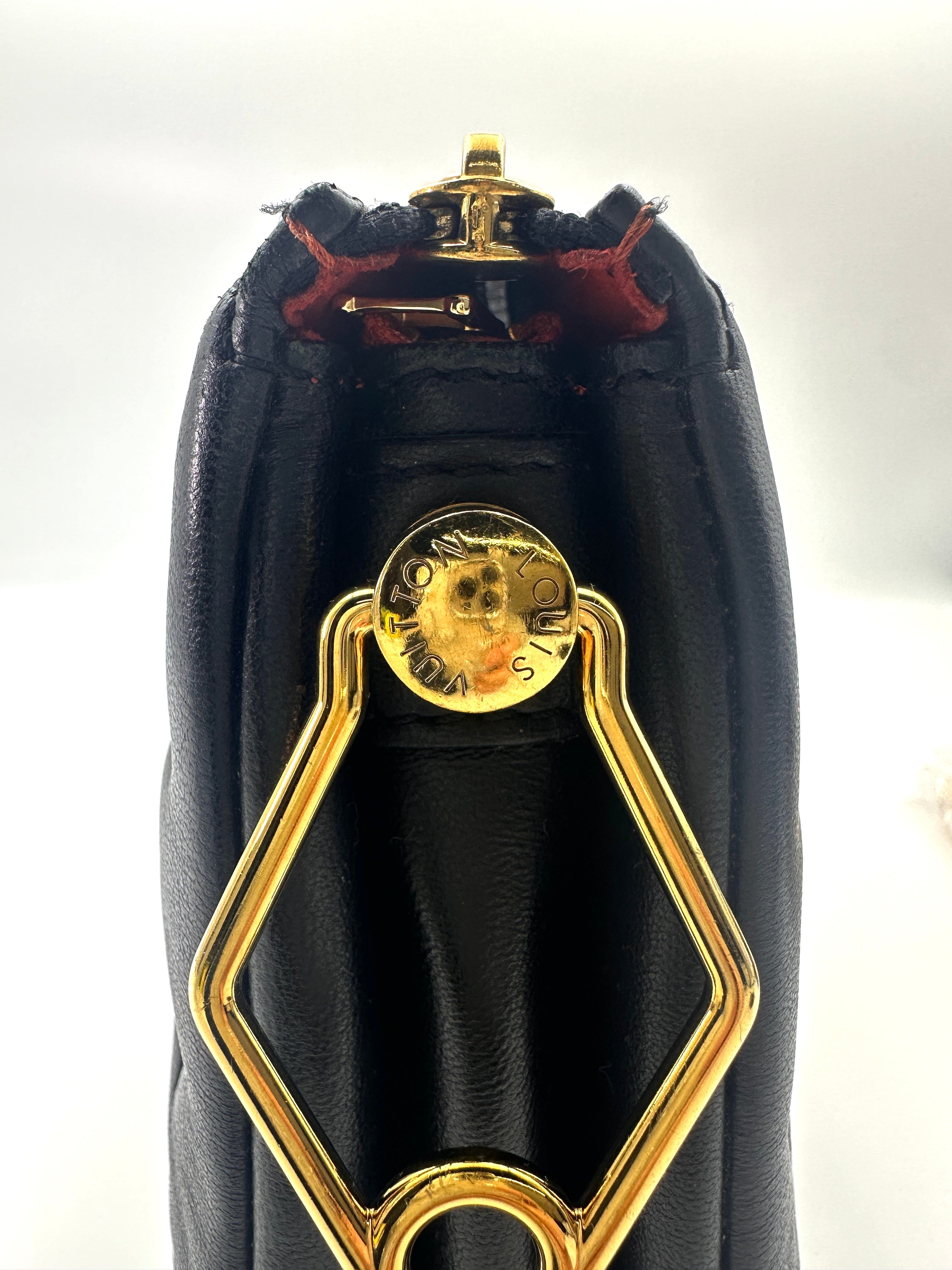 Louis Vuitton Coussin BB black Monogram Embossed Leather Shoulder Bag LV2407