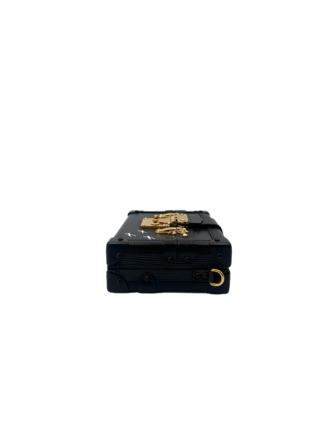 Louis Vuitton Petite Malle Black Epi Leather Shoulder Bag With Gold Hardware LV2411