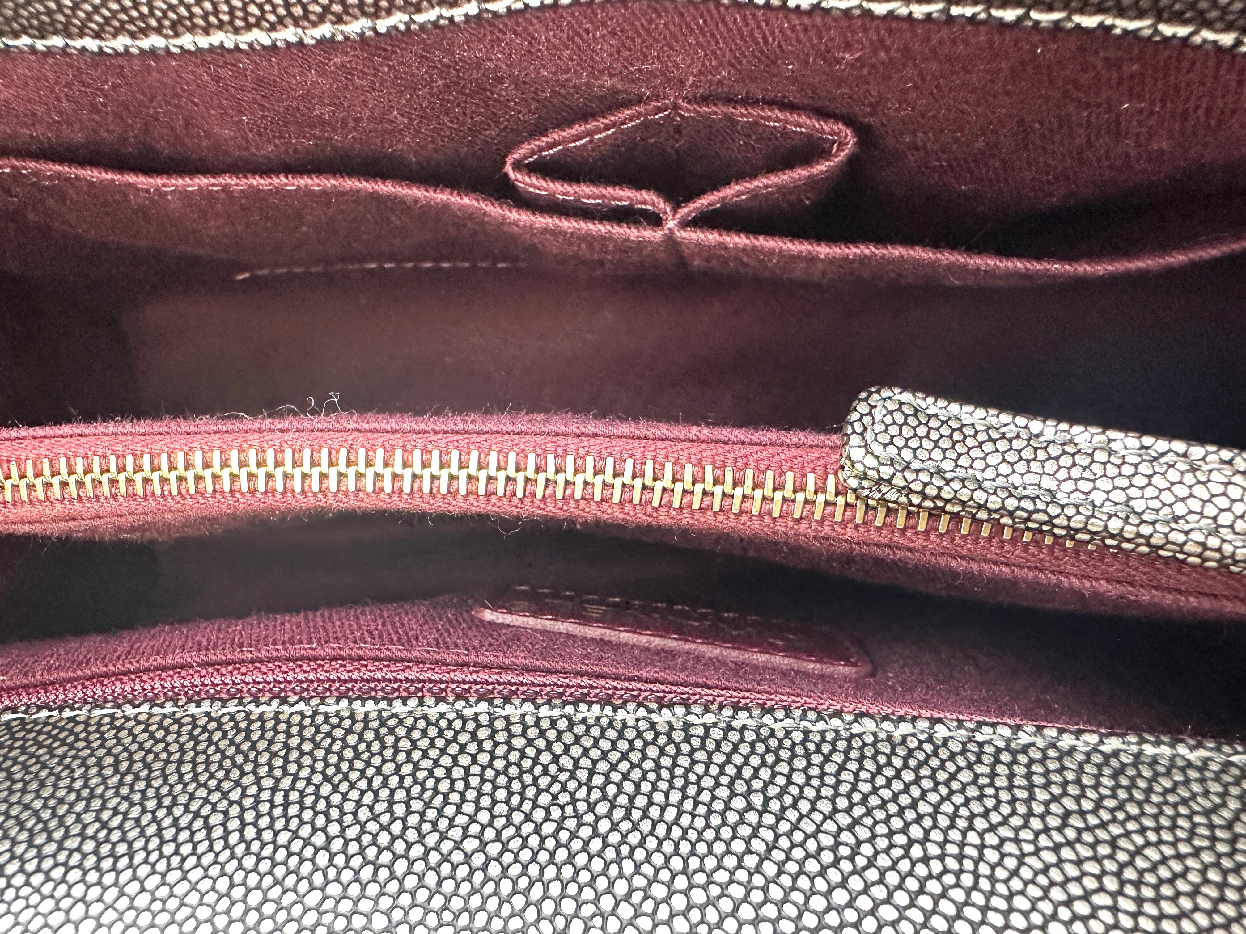 Chanel CoCo Handle Silver Quilted Leather Medium Size Shoulder Bag(28***56) IRIS143