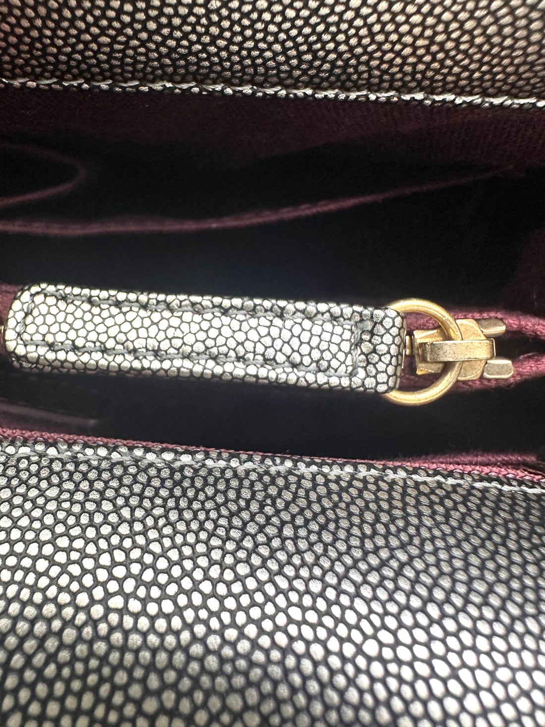 Chanel CoCo Handle Silver Quilted Leather Medium Size Shoulder Bag(28***56) IRIS143