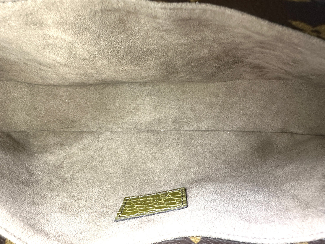 Louis Vuitton Monogram Canvas/Python/Alligator Shoulder Bag IRIS148