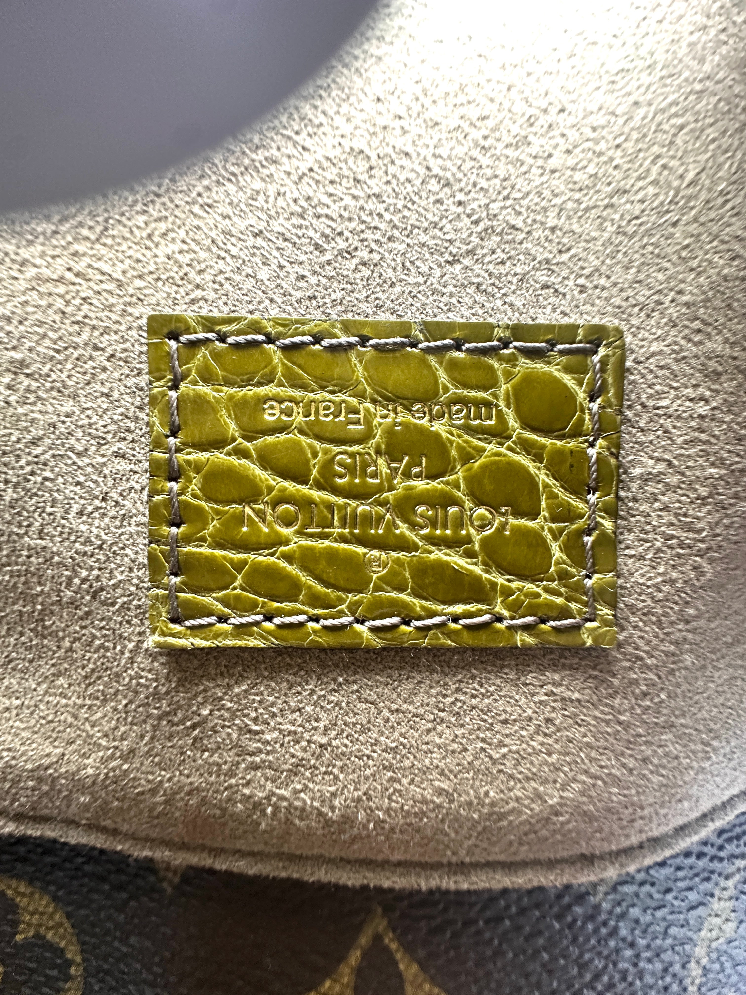 Louis Vuitton Monogram Canvas/Python/Alligator Shoulder Bag IRIS148