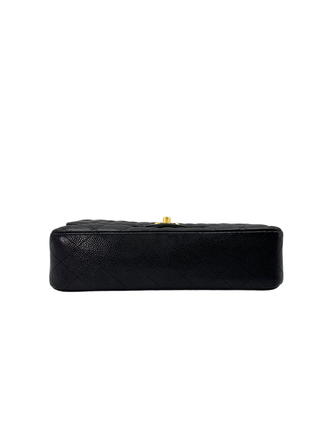 Chanel Classic Flap Black Quilted Calfskin Medium Size Shoulder Bag With Gold Hardware(18***62) CC1740