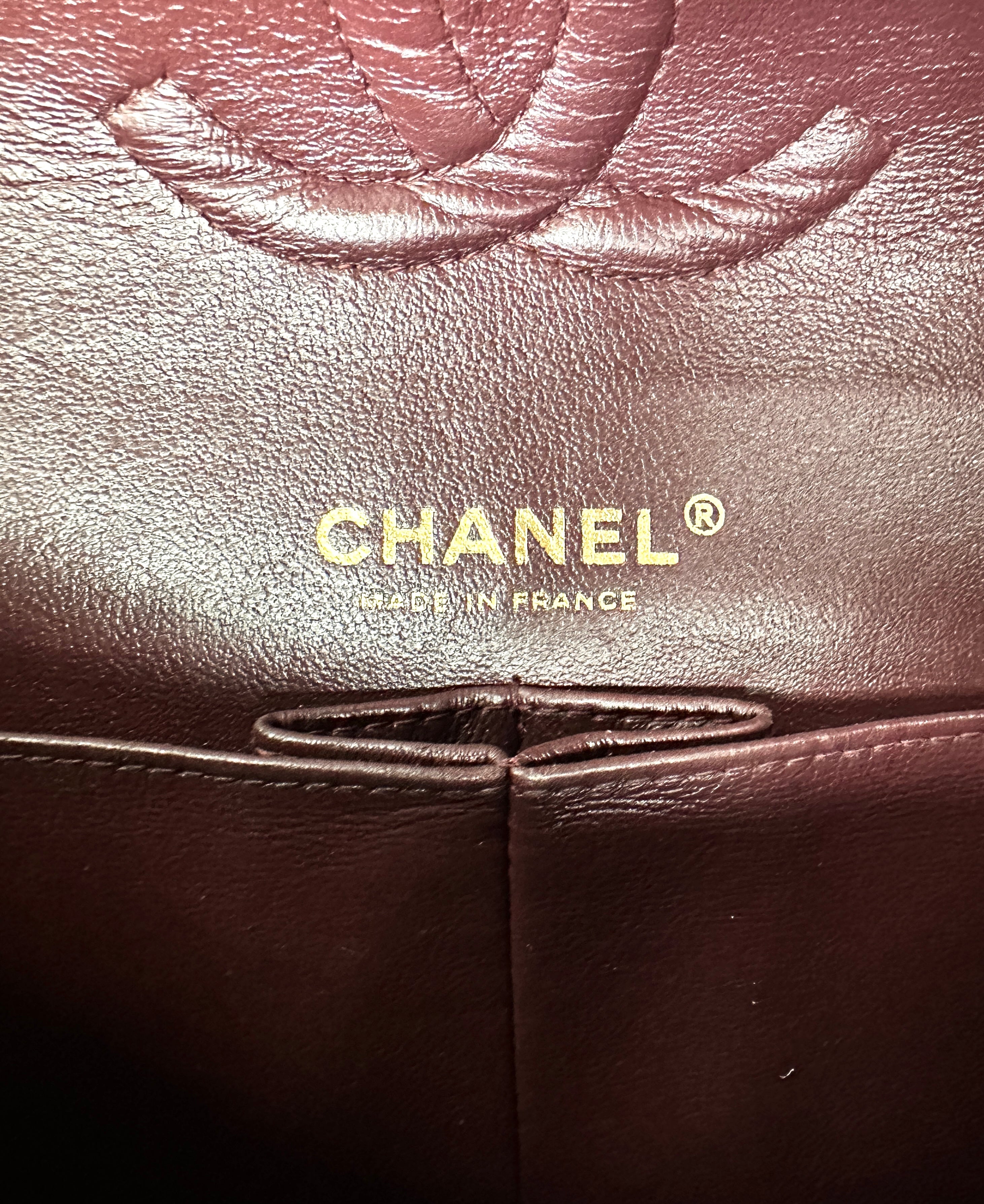 Chanel Classic Flap Black Quilted Calfskin Medium Size Shoulder Bag With Gold Hardware(18***62) CC1740