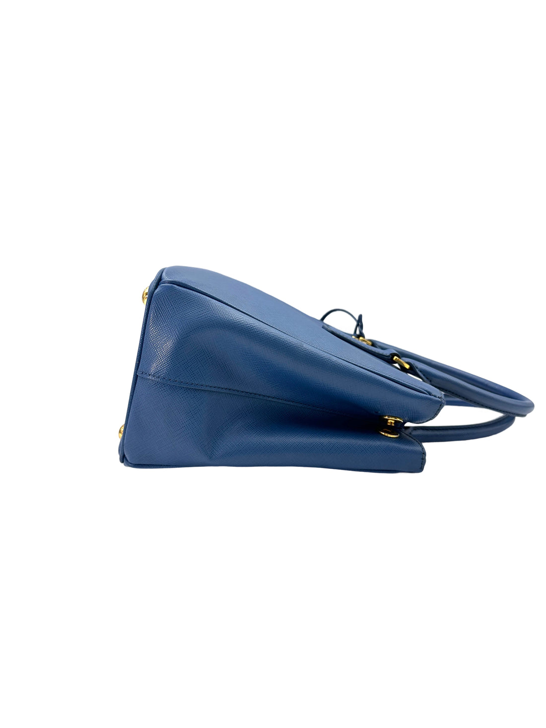 Prada Galleria Blue Saffiano Leather Medium Size Handle Bag PR255