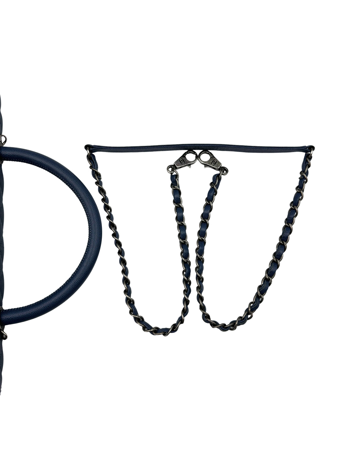Chanel CoCo Handle Navy Quilted Calfskin Large Size Shoulder Bag(23***80) CC1742